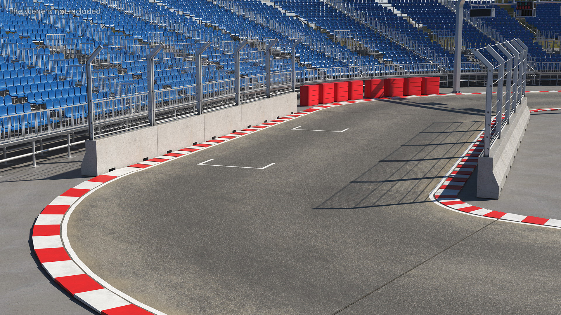 3D Pit Wall Barrier Roadblock