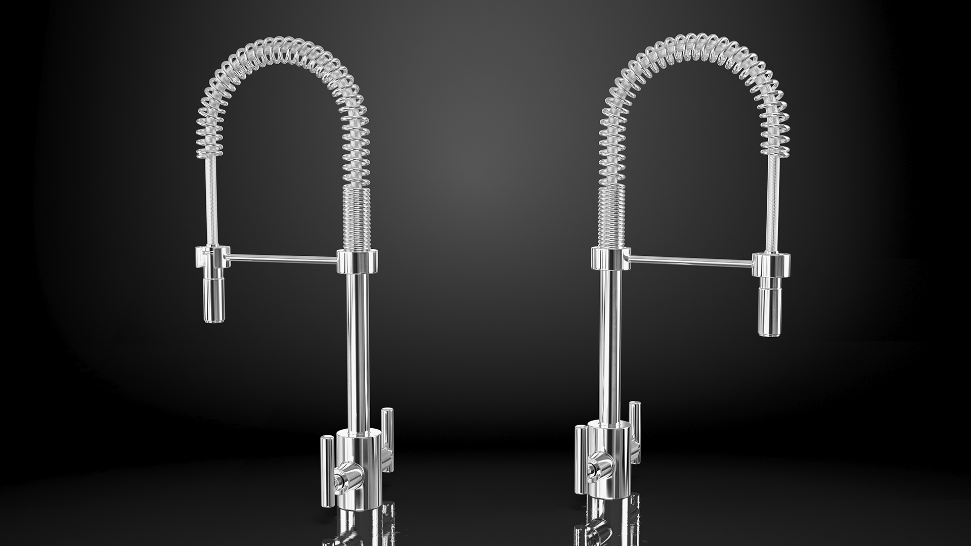 Professional Pullout Kitchen Tap 3D