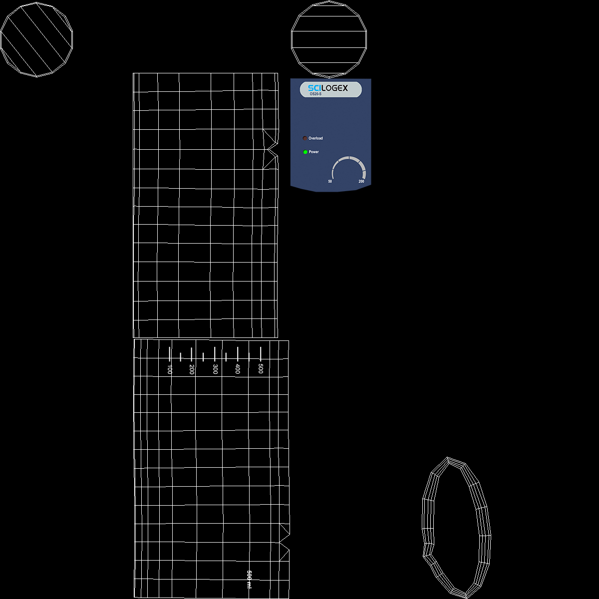 3D model Measuring Cup with Liquid