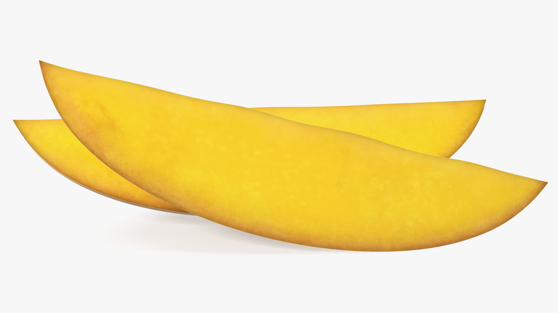 Yellow Mango Slices 3D model