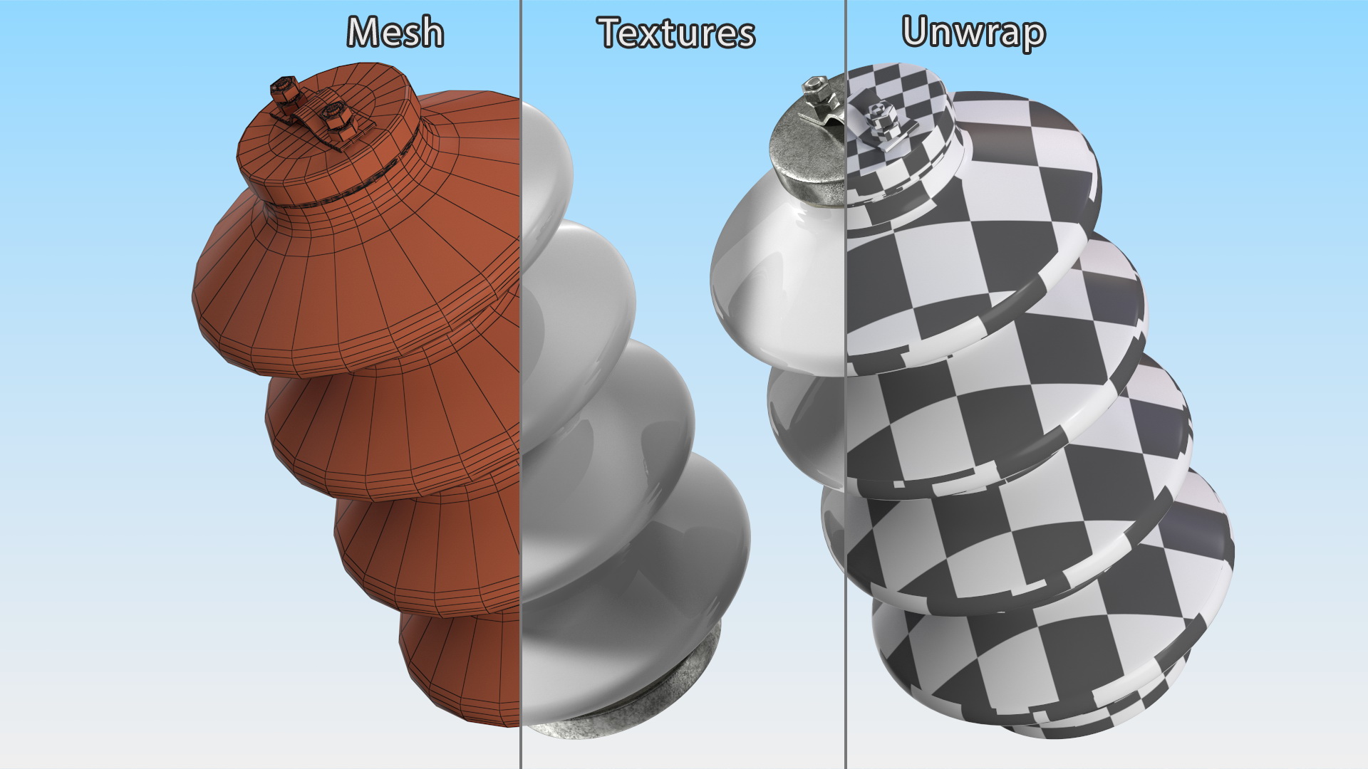 High Voltage Insulator 3D