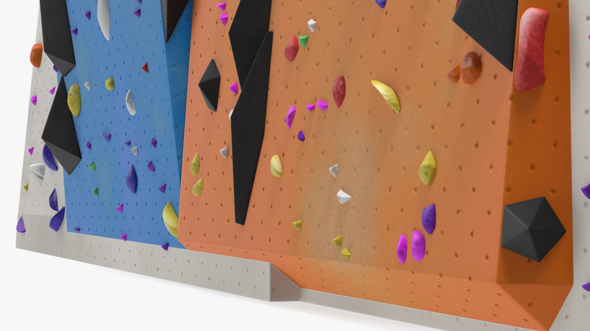 3D model Small Bouldering Climbing Wall