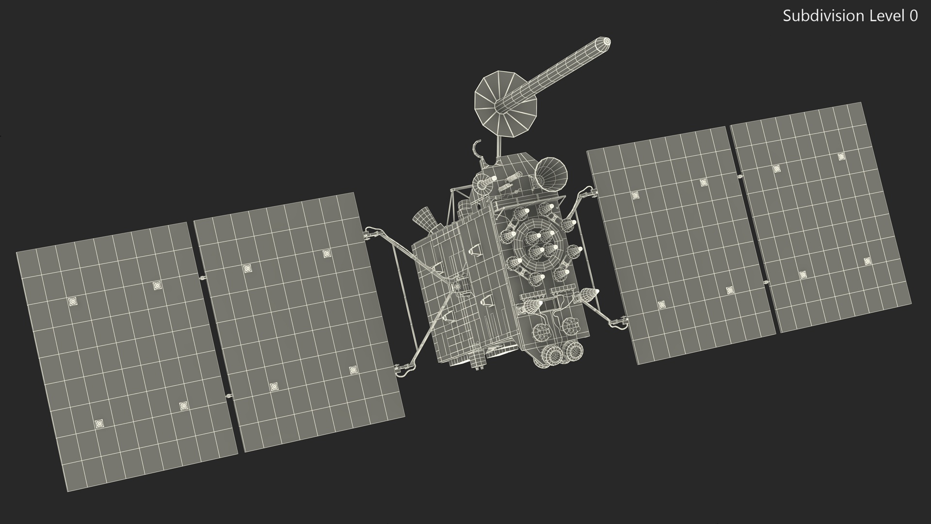 Satellite GLONASS-K 3D model