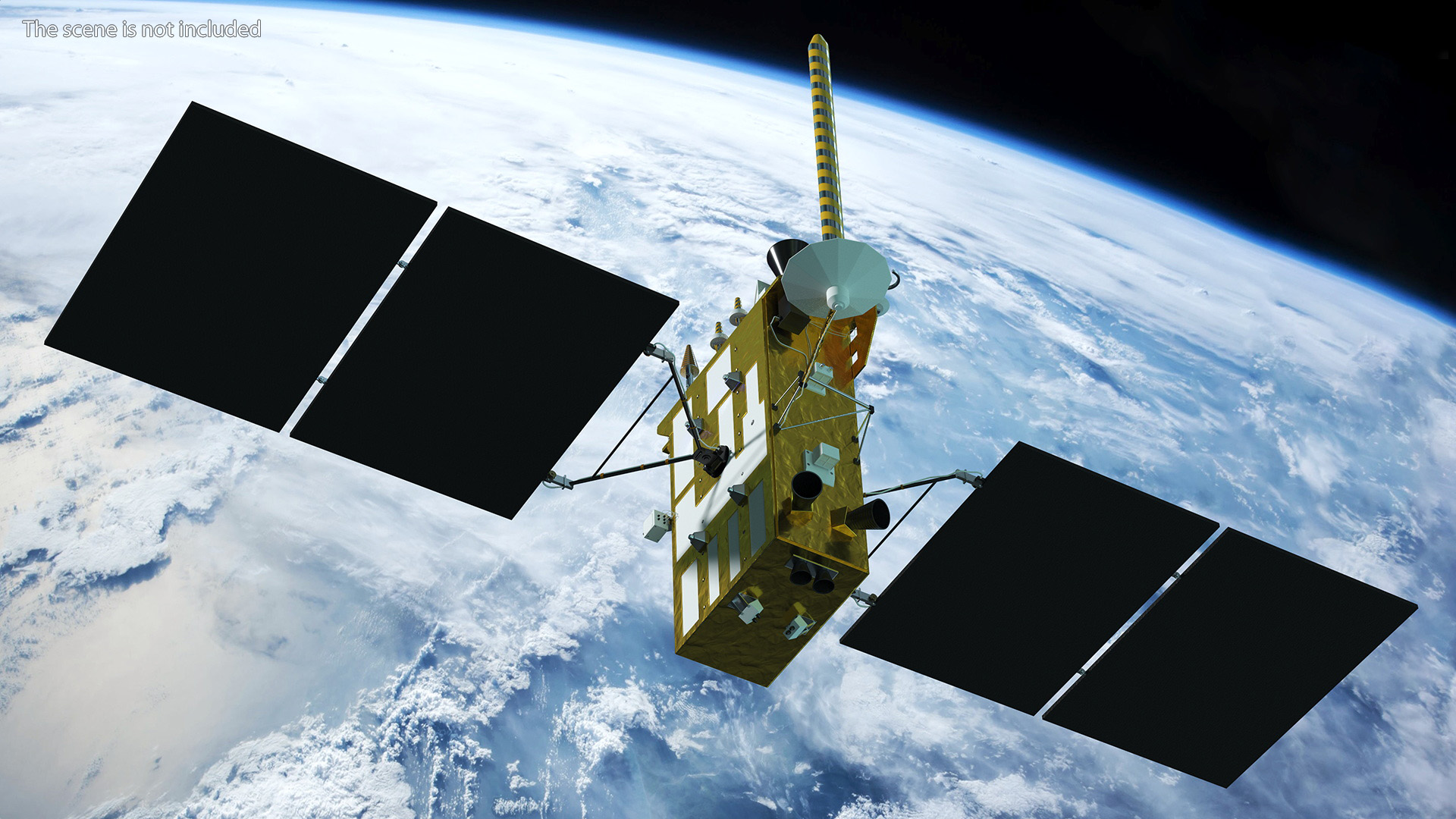 Satellite GLONASS-K 3D model