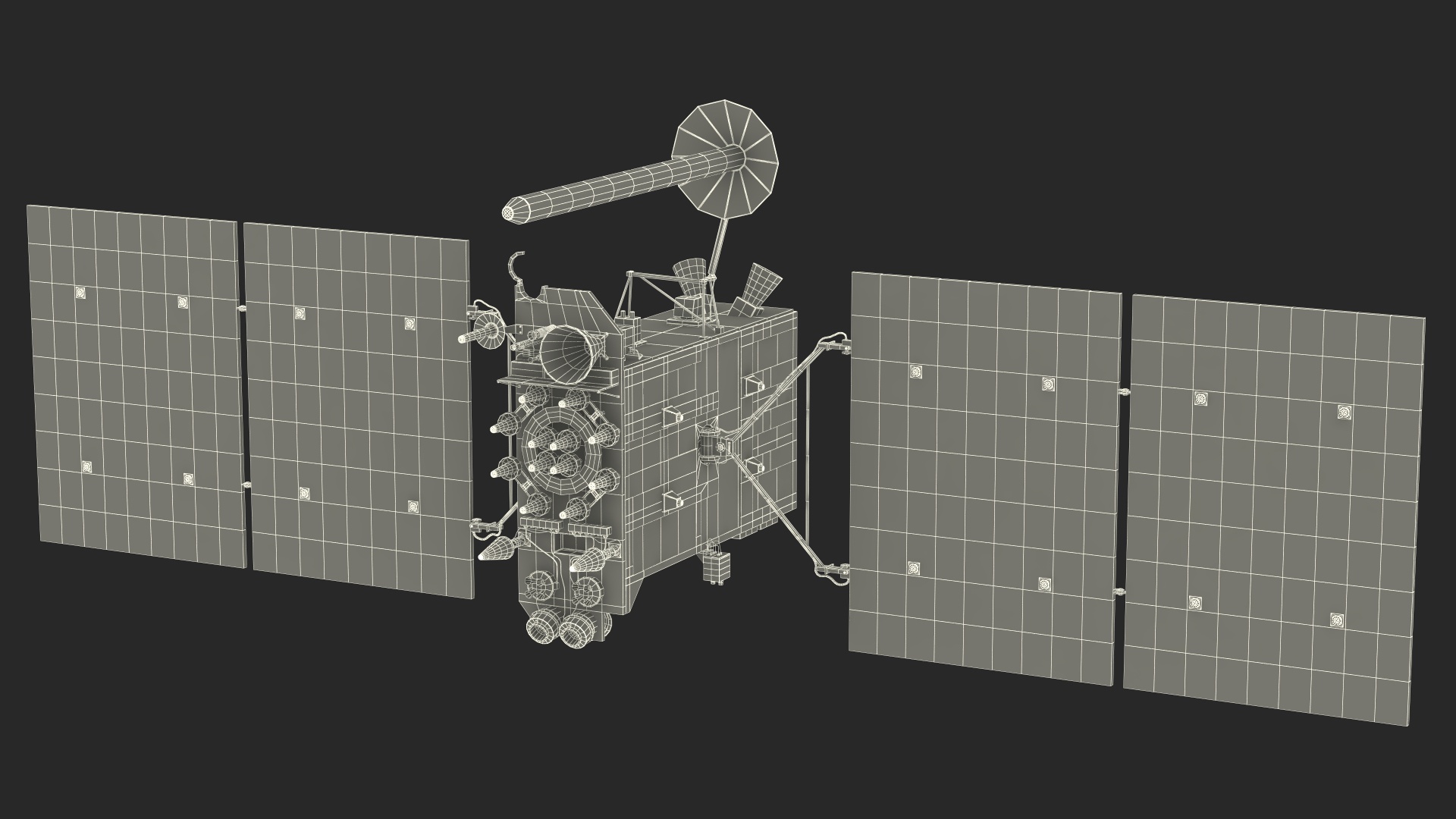 Satellite GLONASS-K 3D model