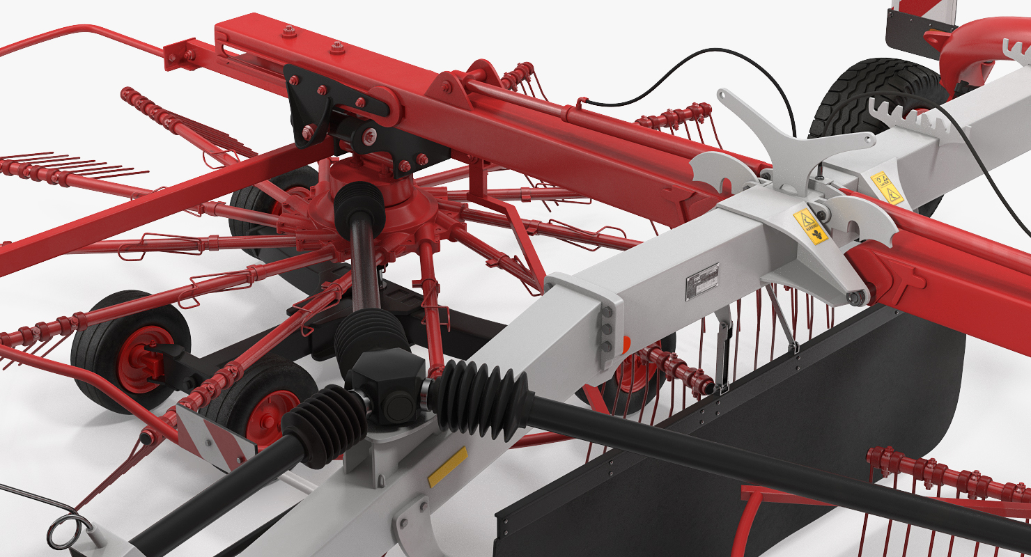 Tractor with Twin Rotary Rake Generic 3D