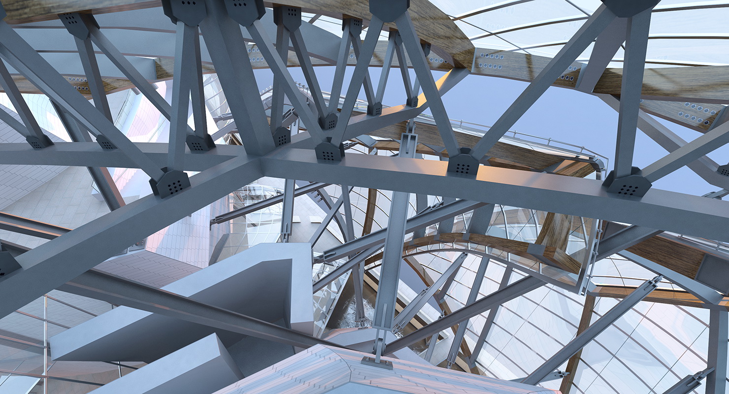 3D Louis Vuitton Foundation Building model