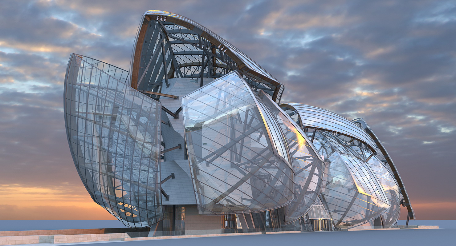 3D Louis Vuitton Foundation Building model