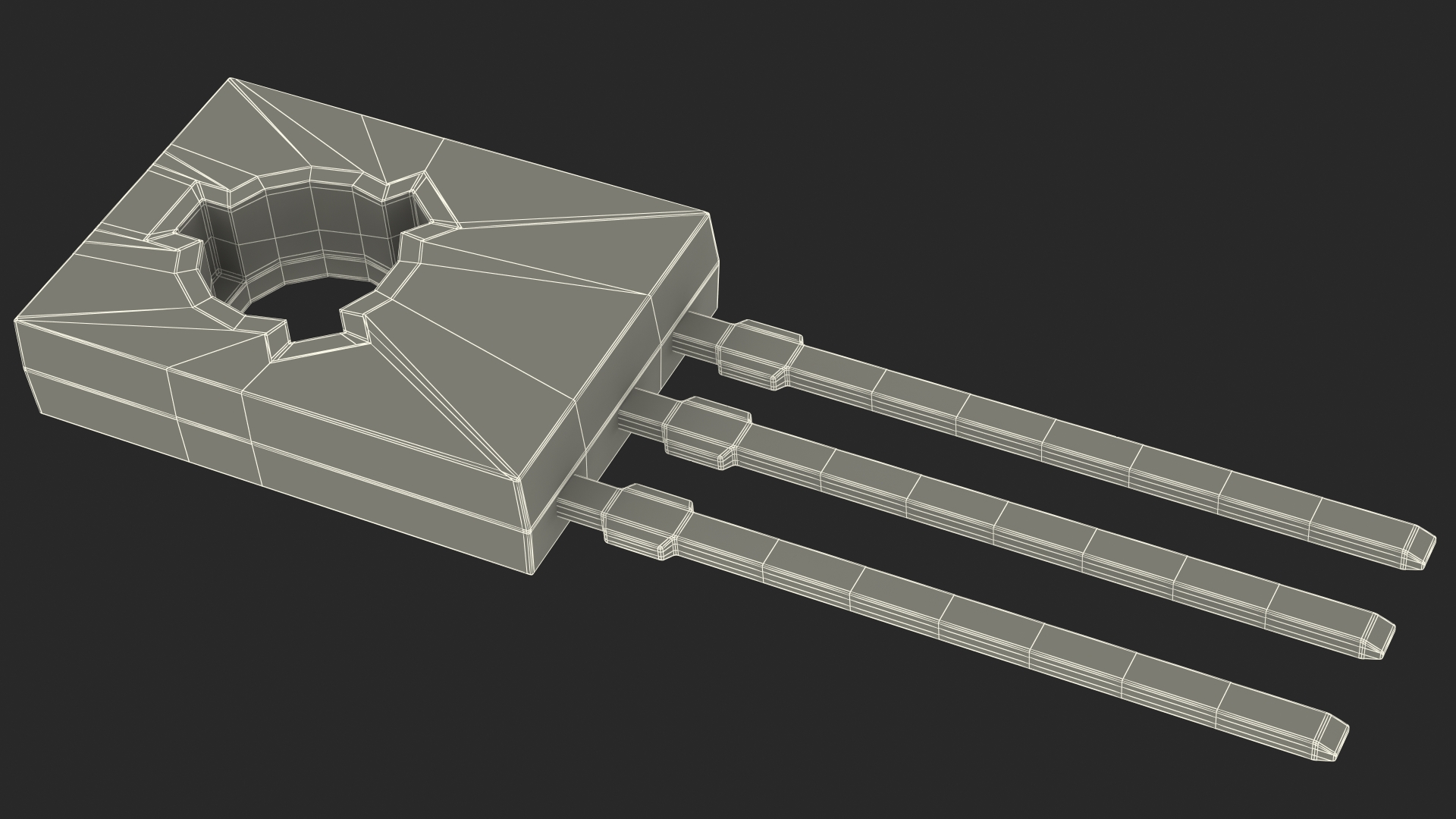 3D Active Electronics Components Set model