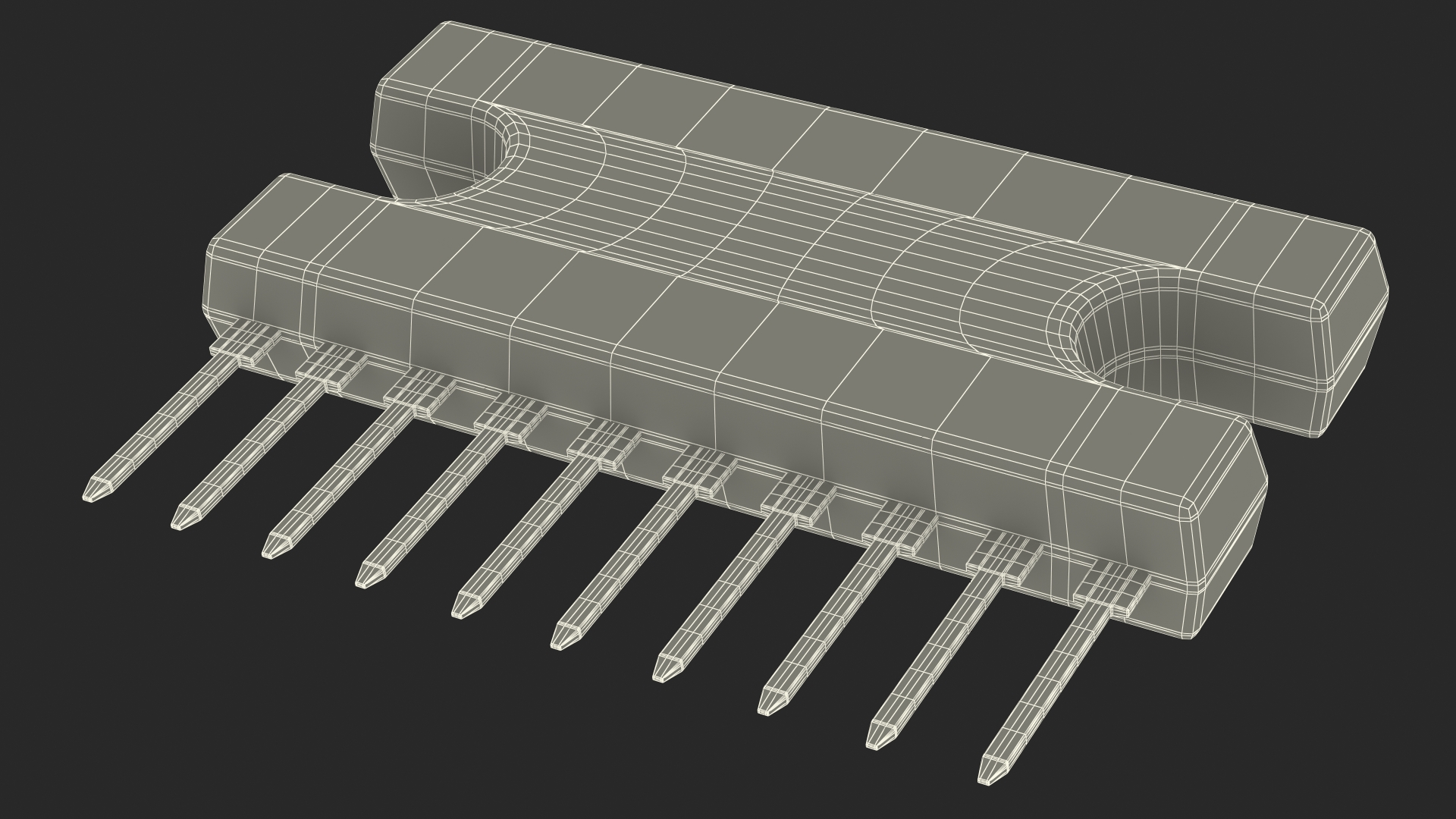 3D Active Electronics Components Set model