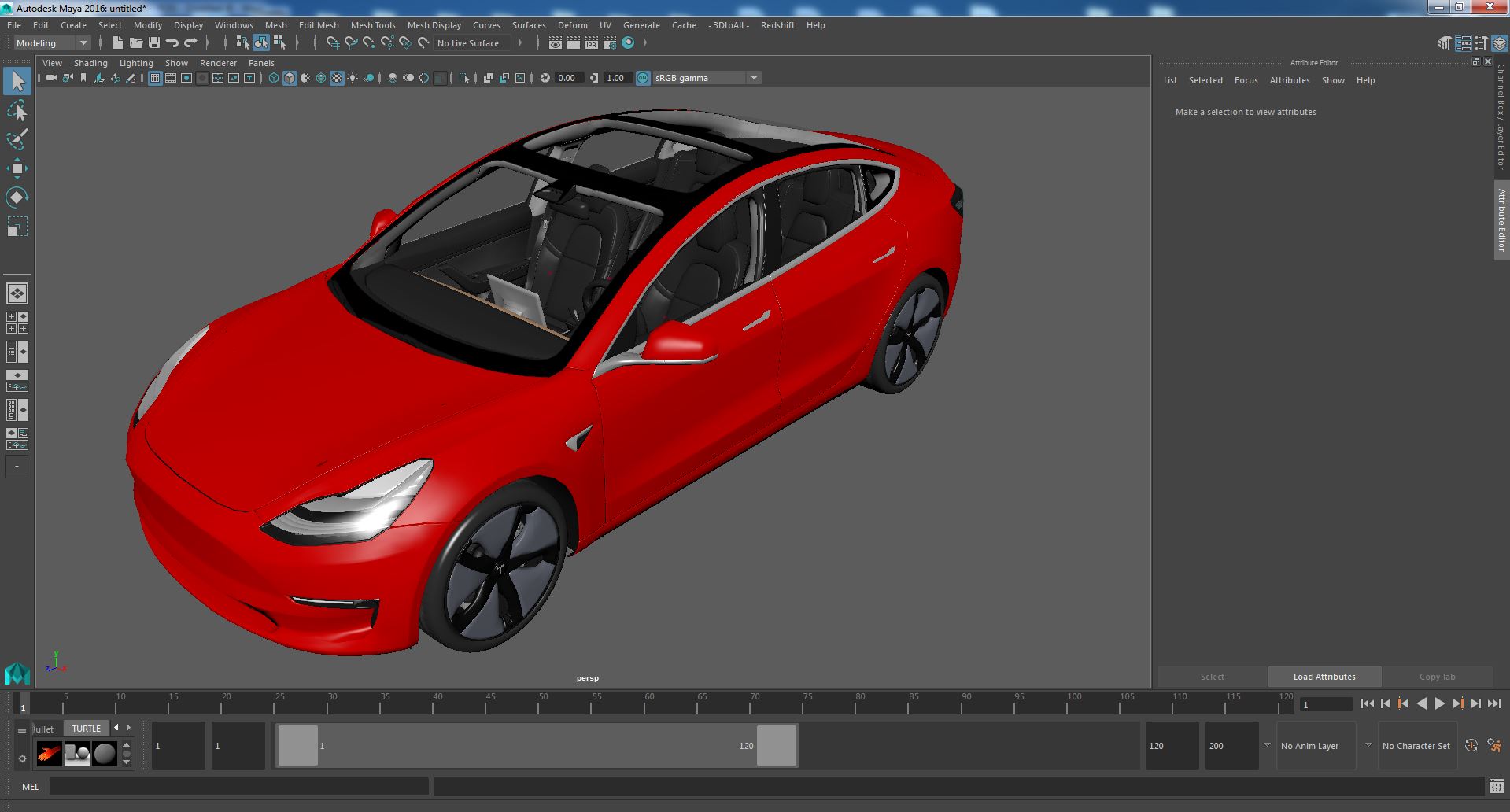 Tesla with Aero Wheel Cower Accessories 3D model