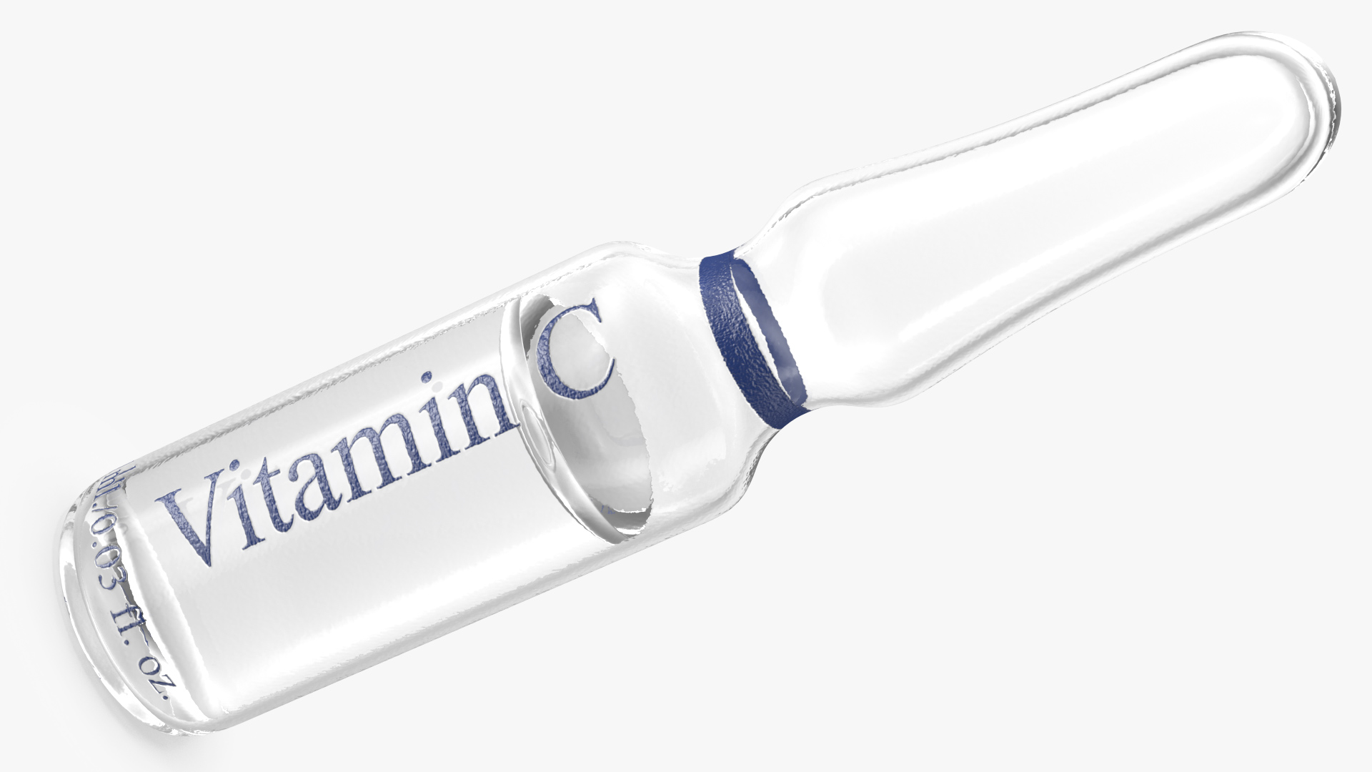 3D model Ascorbic Acid Vitamin C 1ml Ampoule