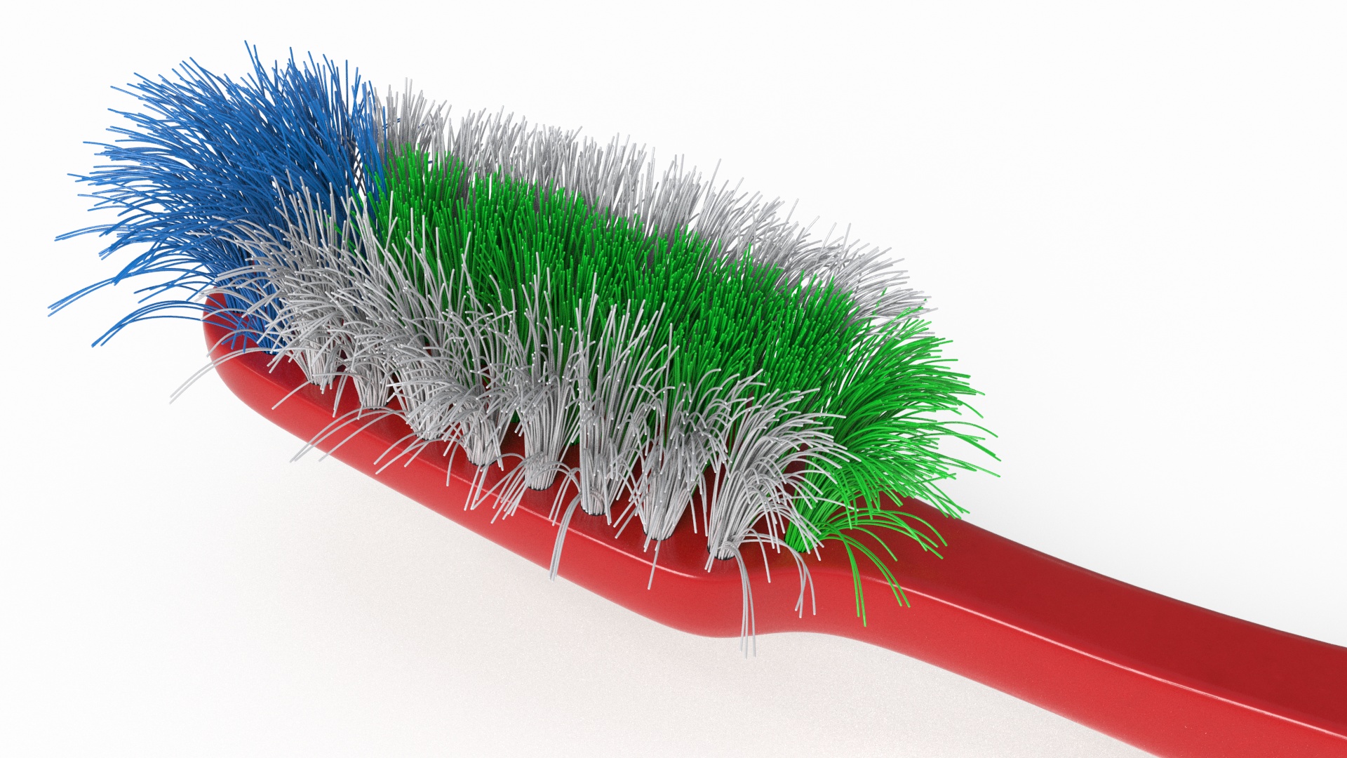 3D model Used Toothbrush