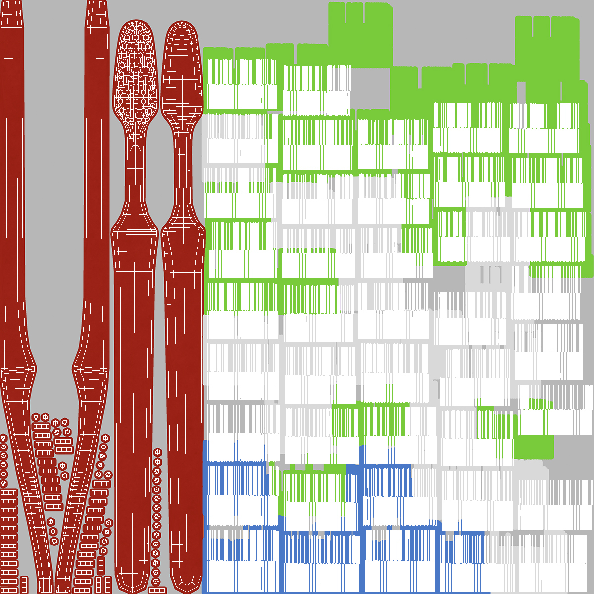 3D model Used Toothbrush