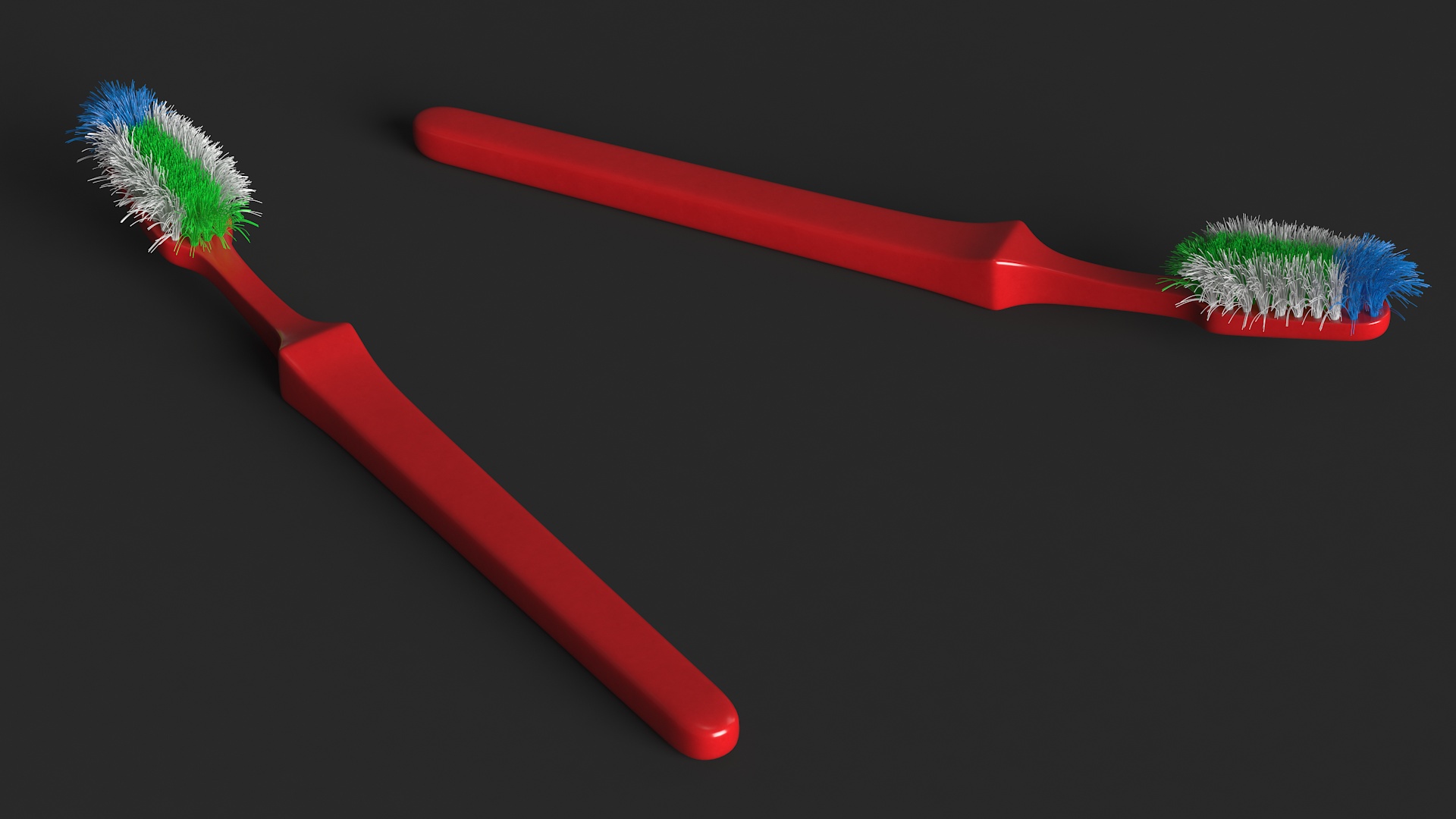 3D model Used Toothbrush