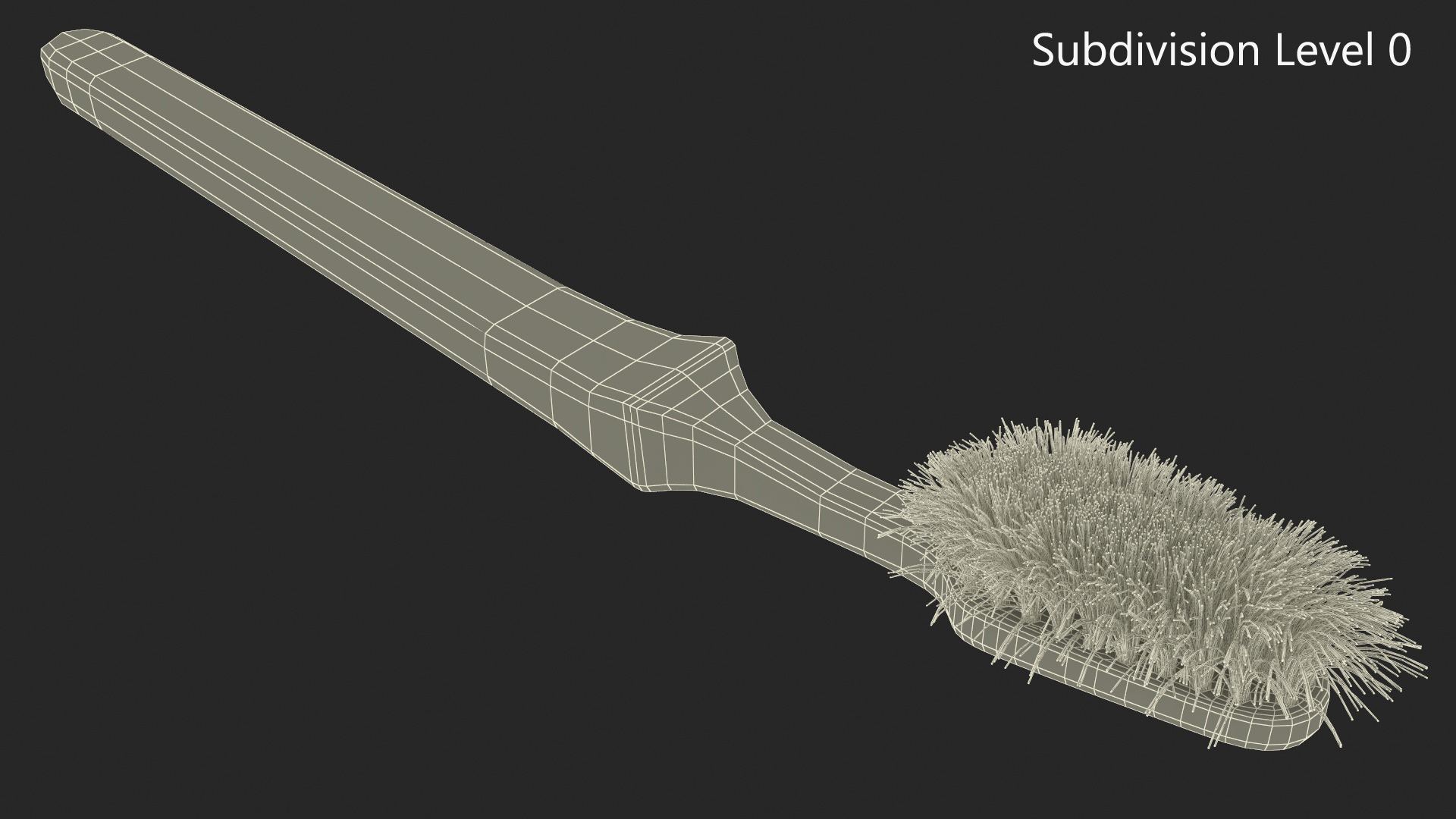 3D model Used Toothbrush