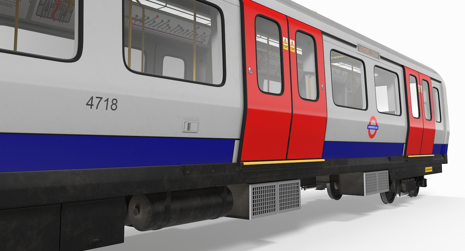 London Subway S8 Wagon 3D