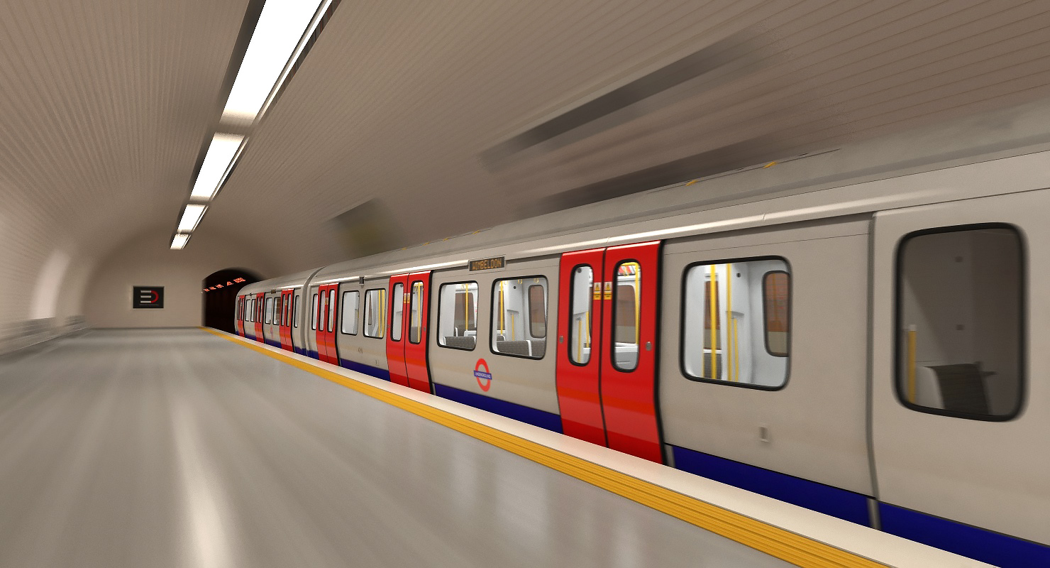 London Subway S8 Wagon 3D