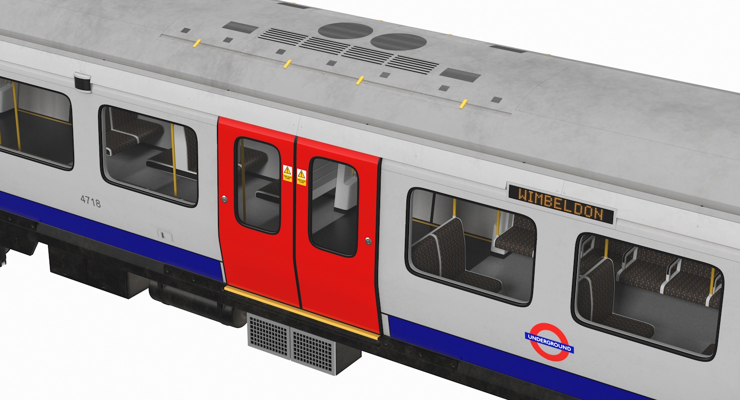 London Subway S8 Wagon 3D