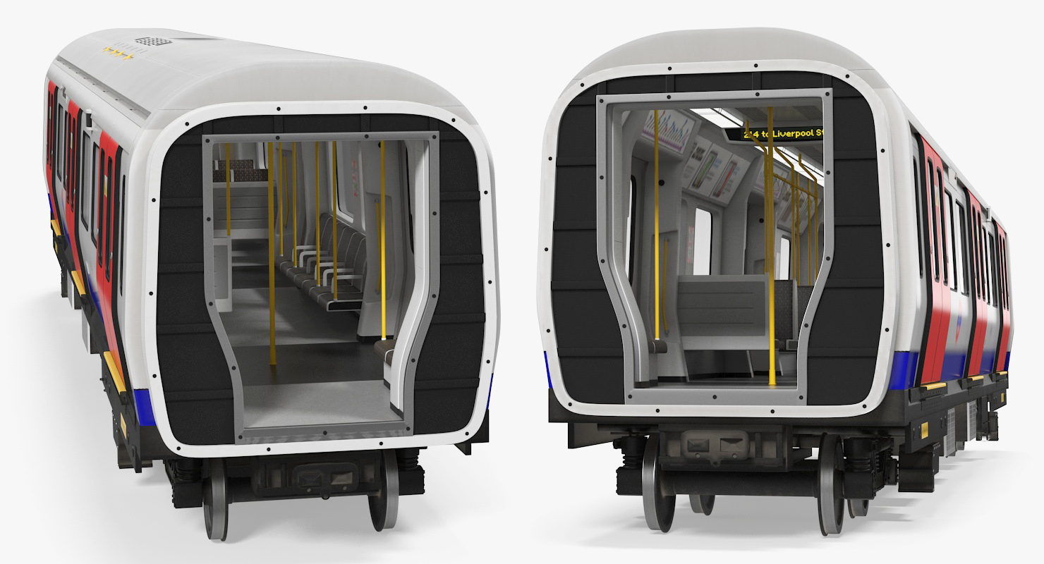 London Subway S8 Wagon 3D