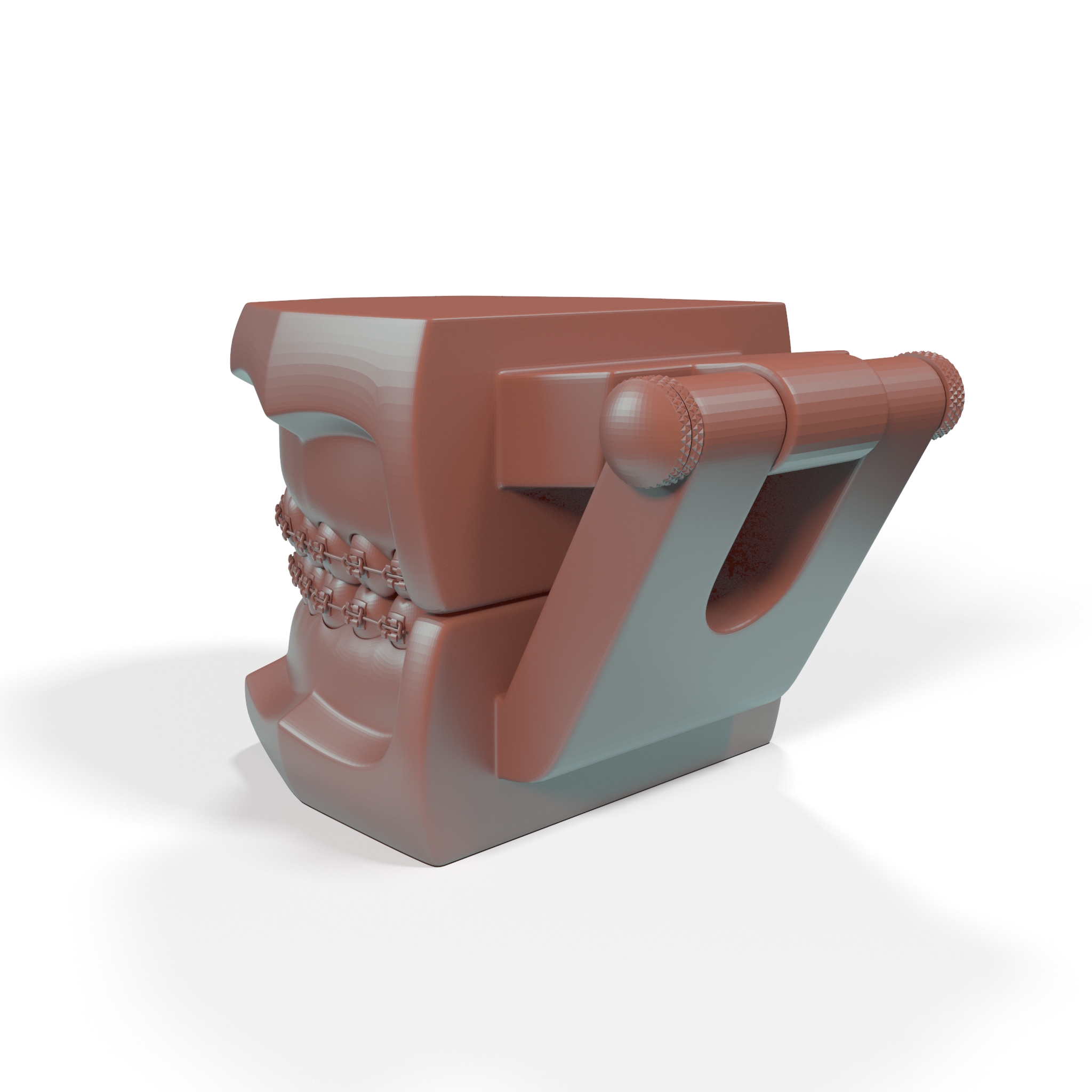 3D Ligature Braces on Teeth Model for 3D Print model