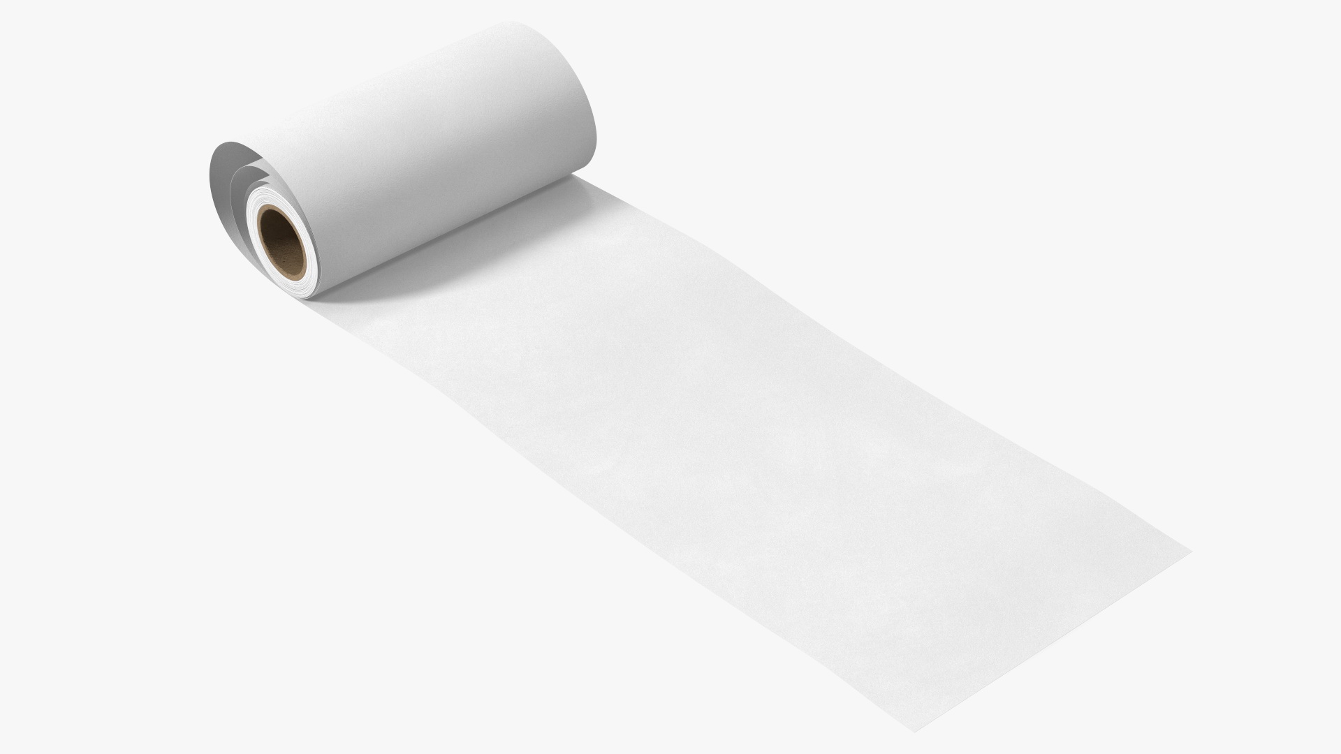 3D model Wrapping Paper in a Roll White