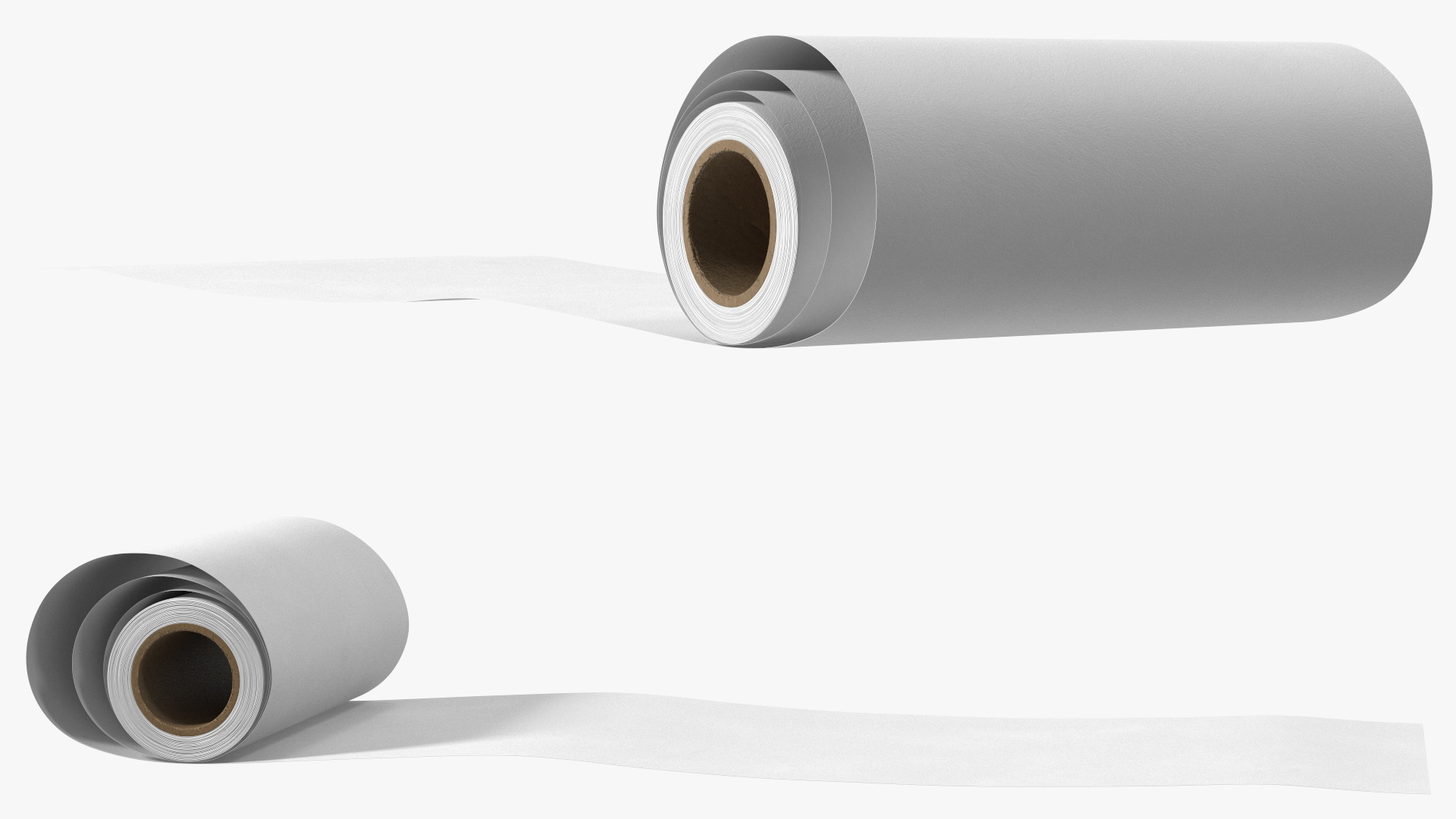 3D model Wrapping Paper in a Roll White