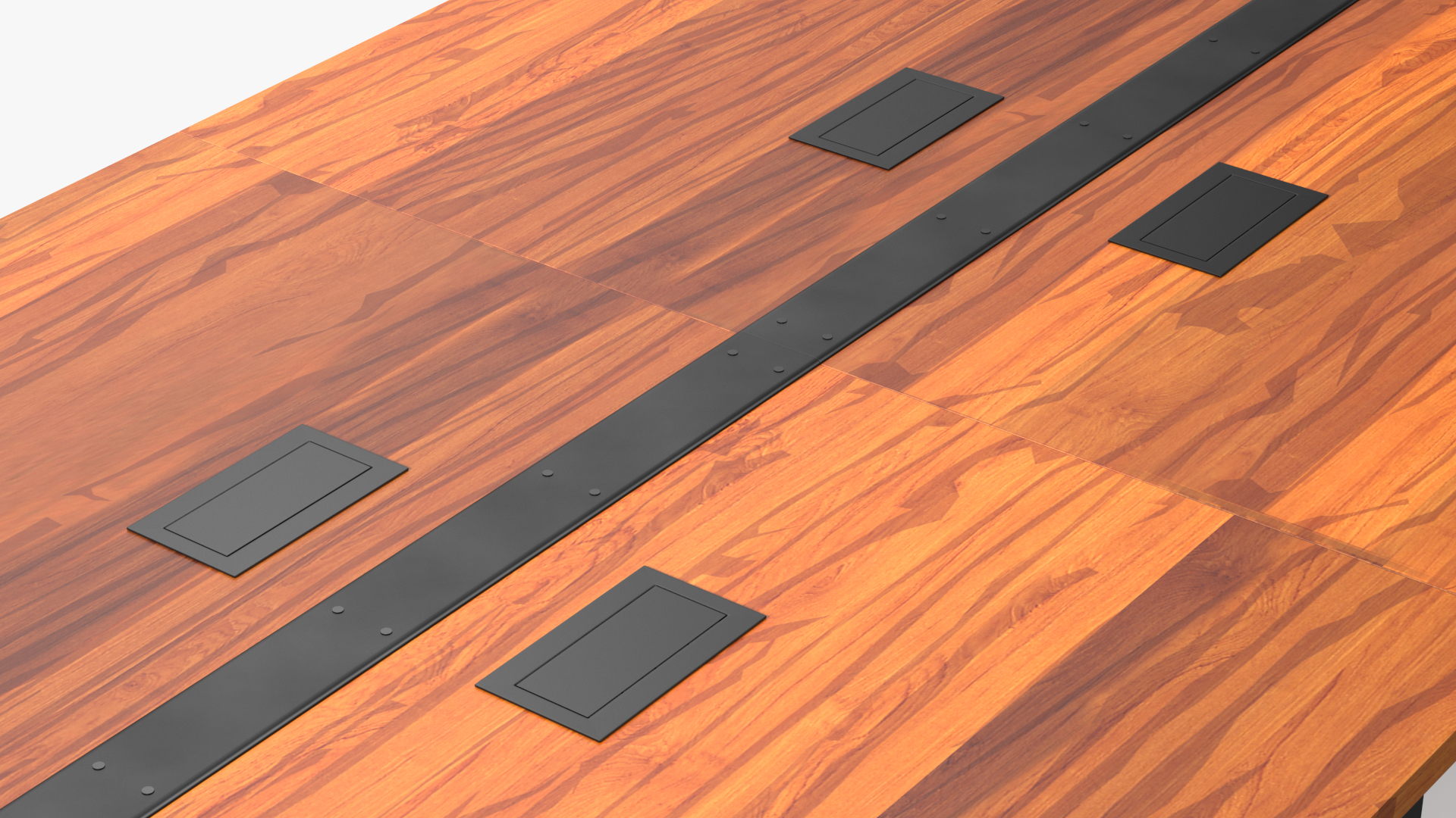 Conference Table with Power Outlets Set 3D model