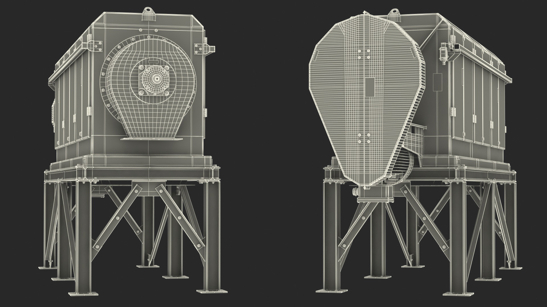 3D Disintegrator Separator model