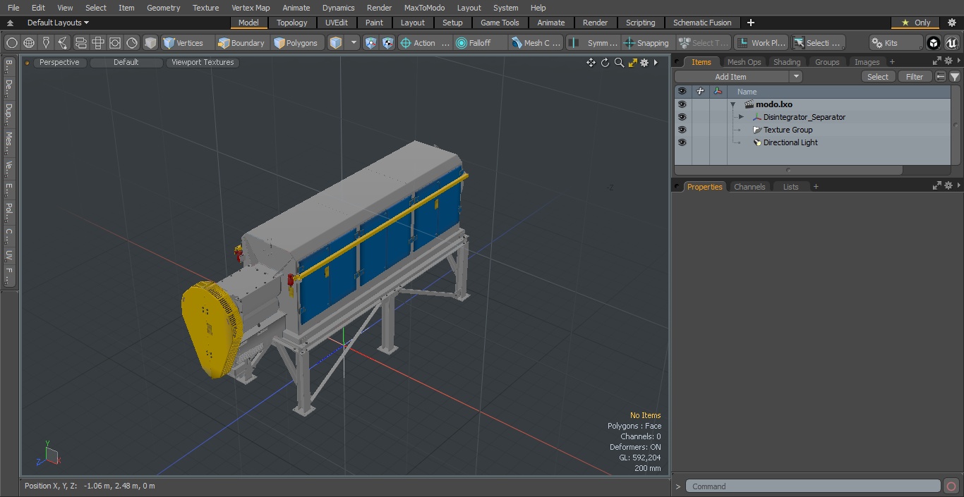 3D Disintegrator Separator model