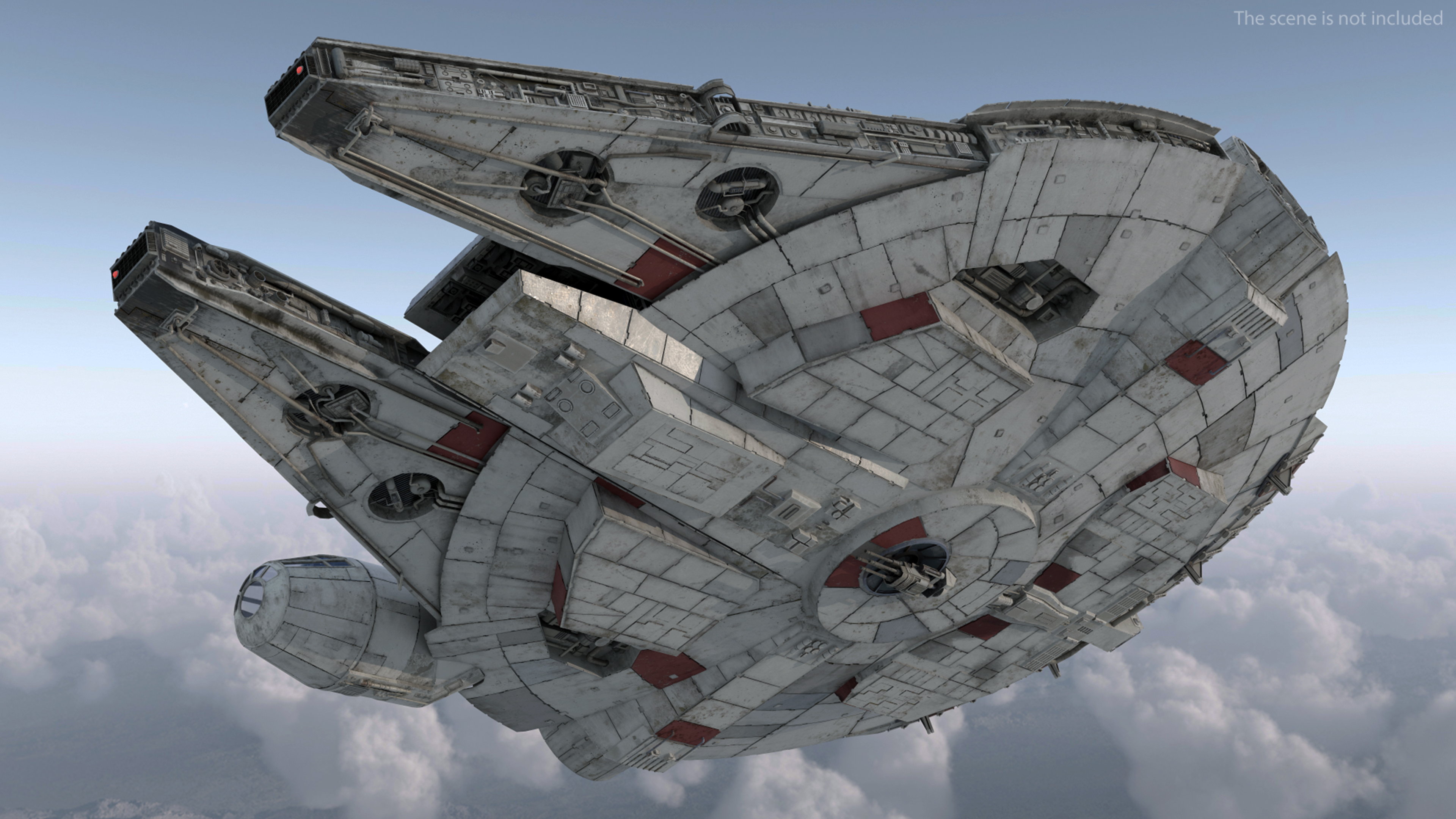 3D Millennium Falcon Spacecraft model