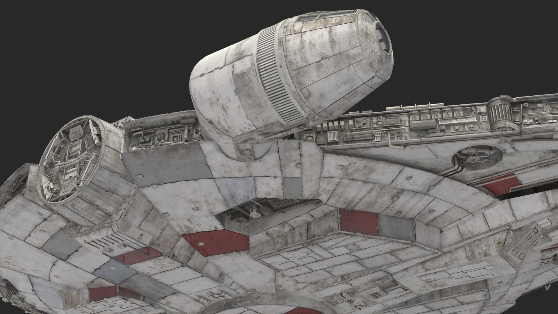 3D Millennium Falcon Spacecraft model