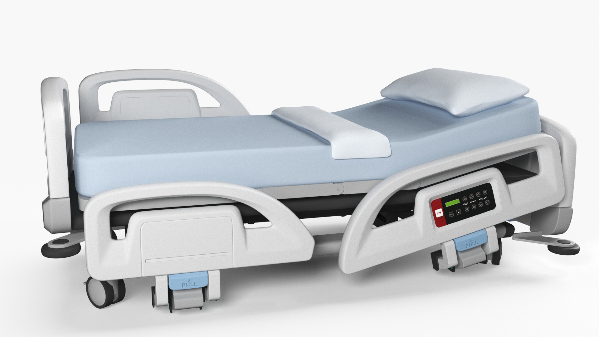 Smart Hospital Bed Off State Rigged for Maya 3D model