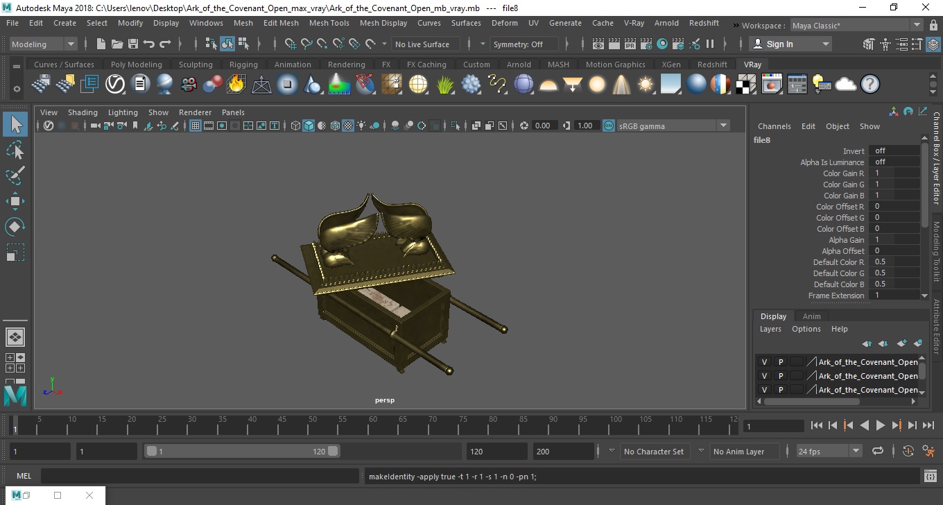 Ark of the Covenant Open 3D model
