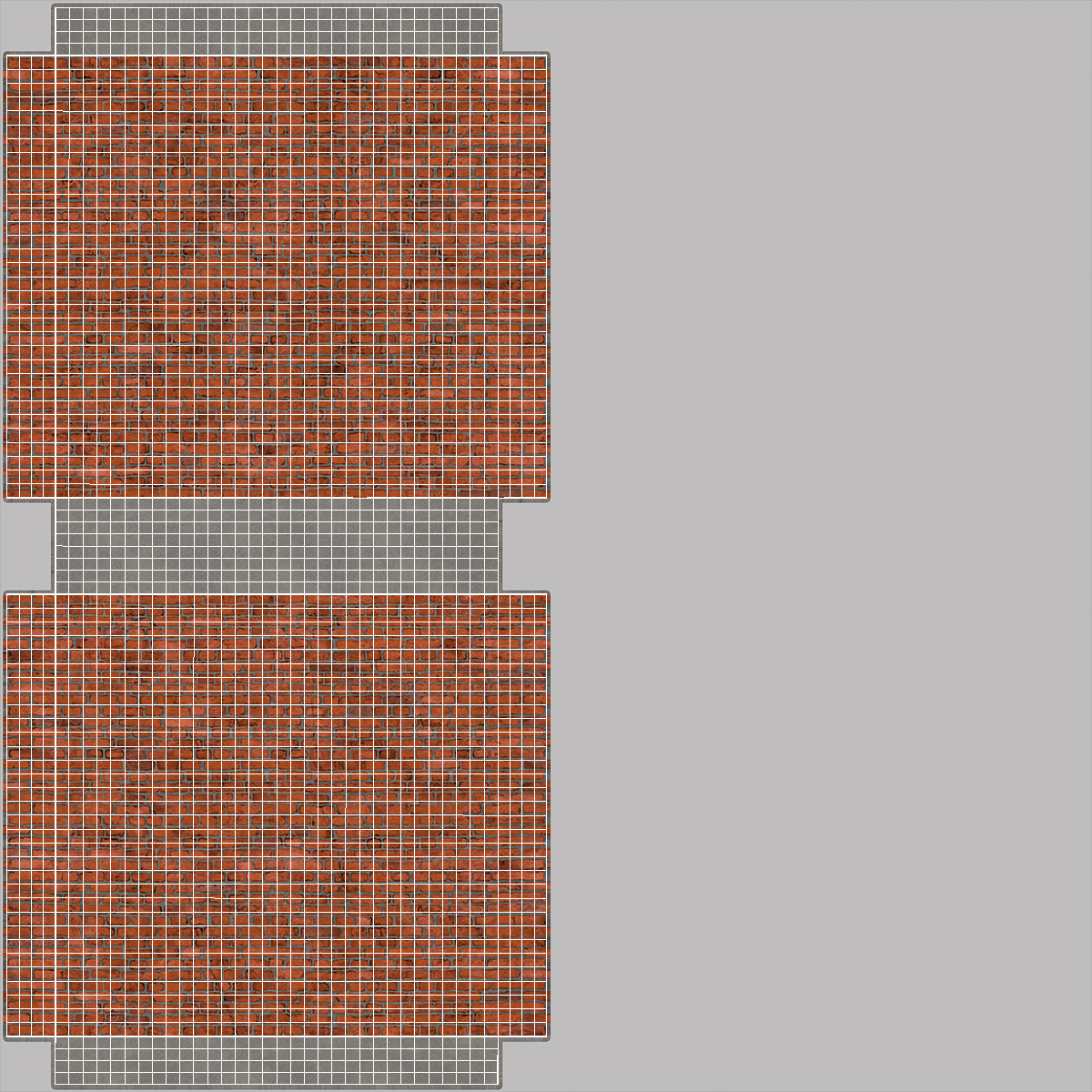 3D model Old Brick Red Wall With Worker