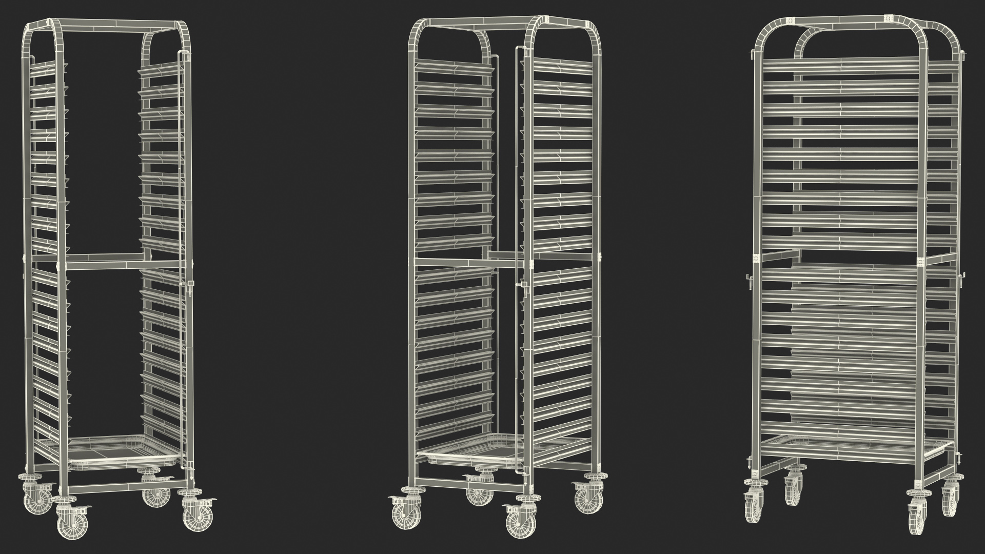 3D model Shelved Trolley LIAM