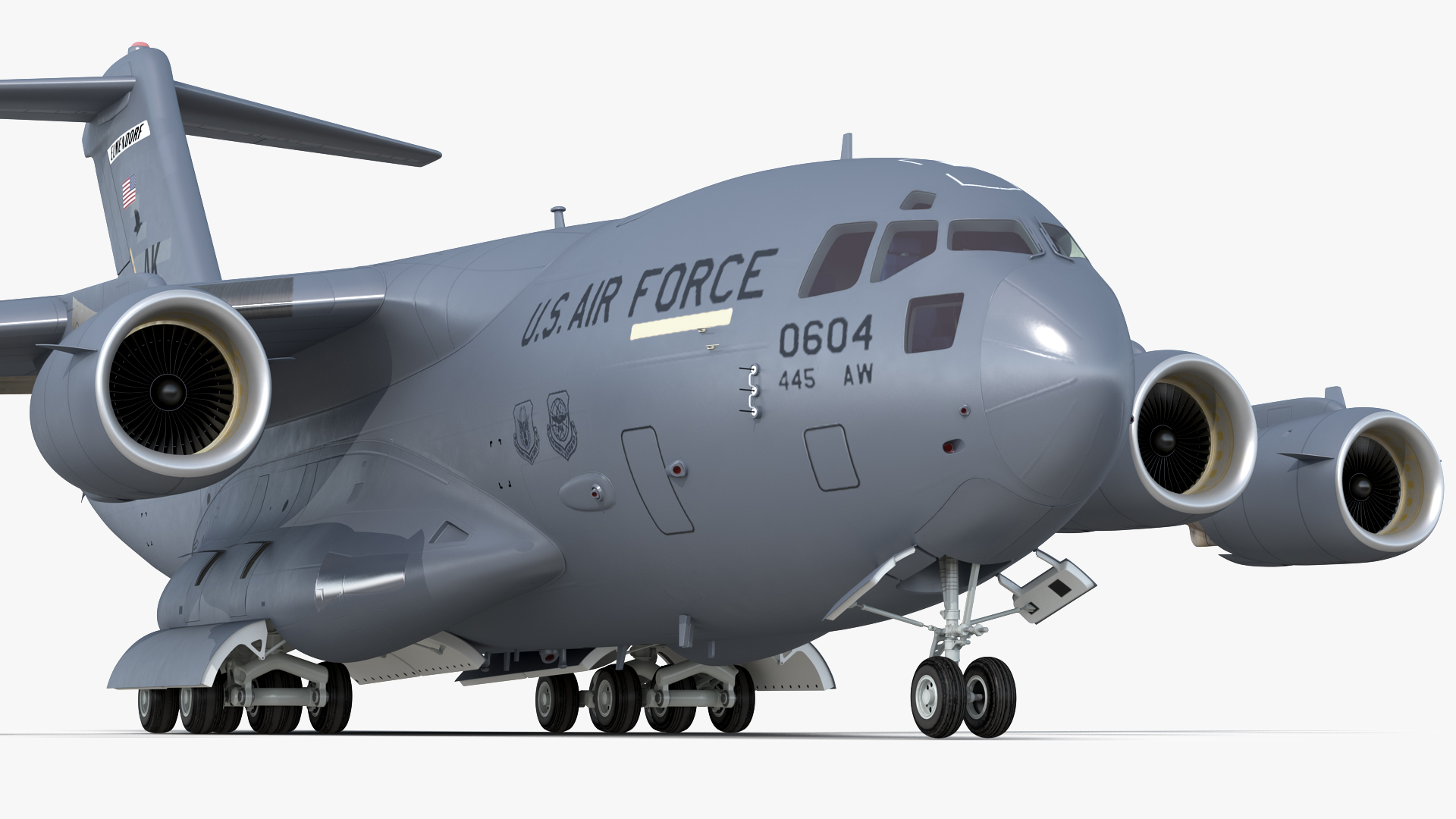 3D model Boeing C17 Globemaster III Large Military Transport Aircraft