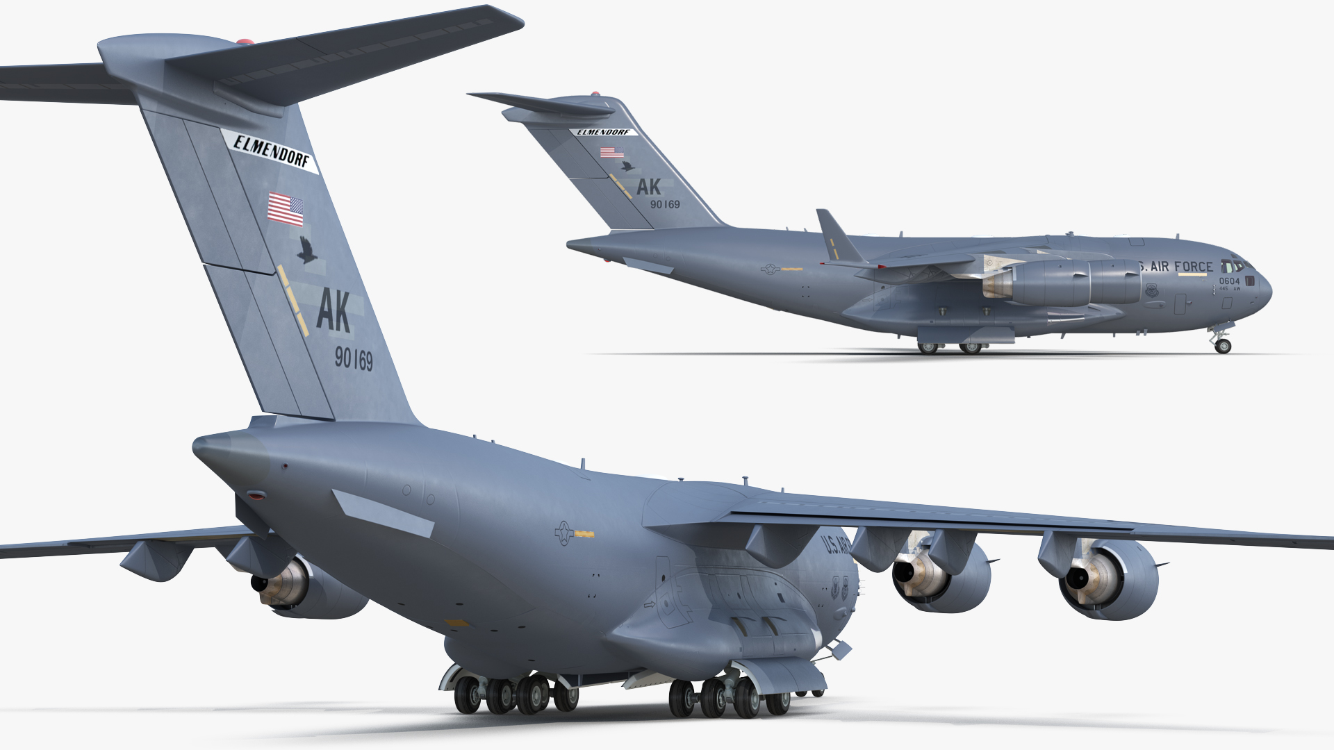 3D model Boeing C17 Globemaster III Large Military Transport Aircraft