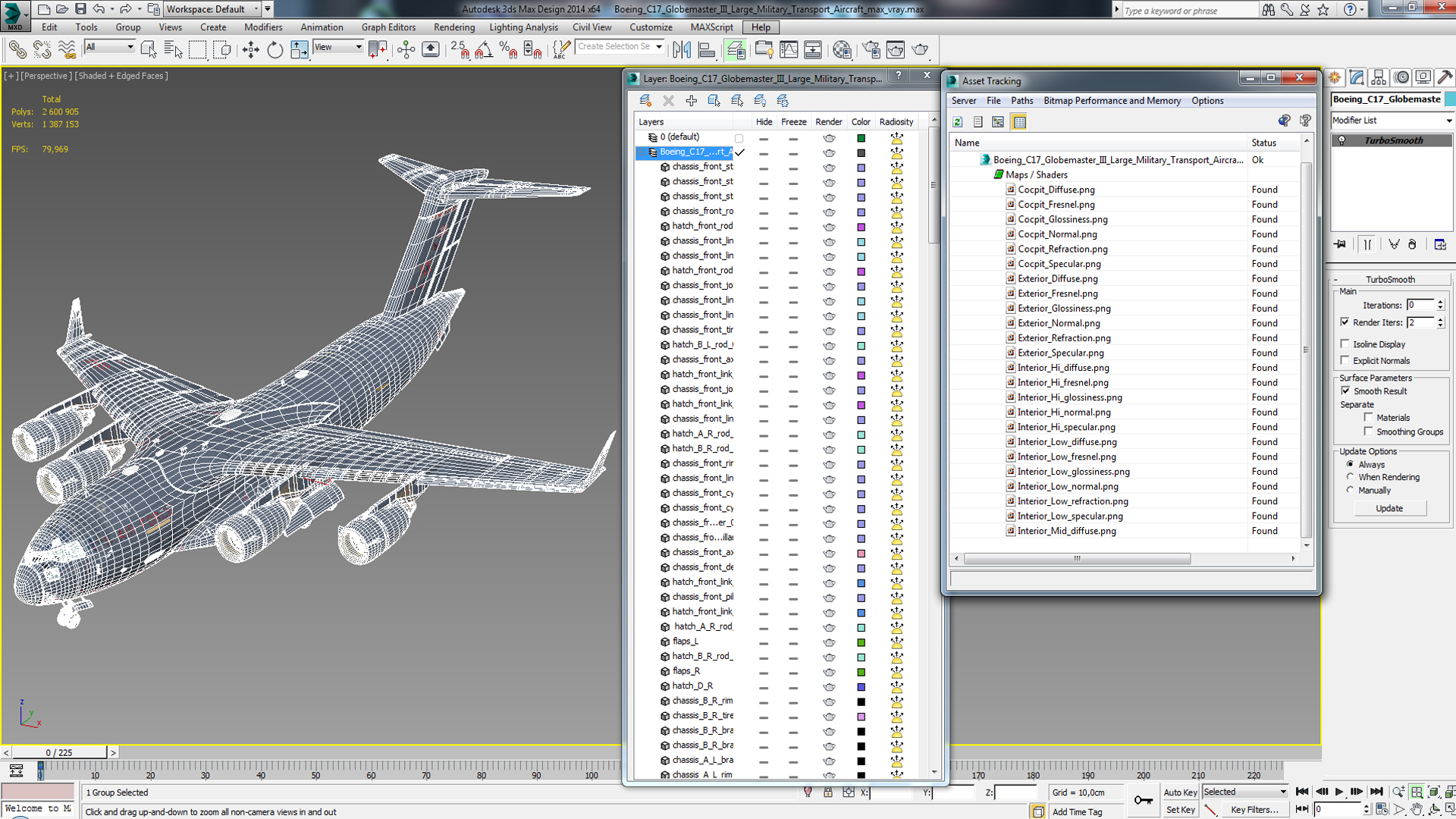 3D model Boeing C17 Globemaster III Large Military Transport Aircraft