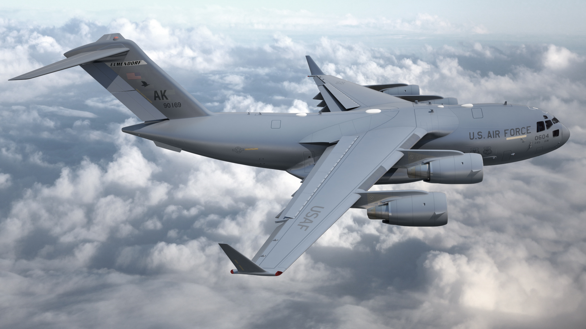 3D model Boeing C17 Globemaster III Large Military Transport Aircraft