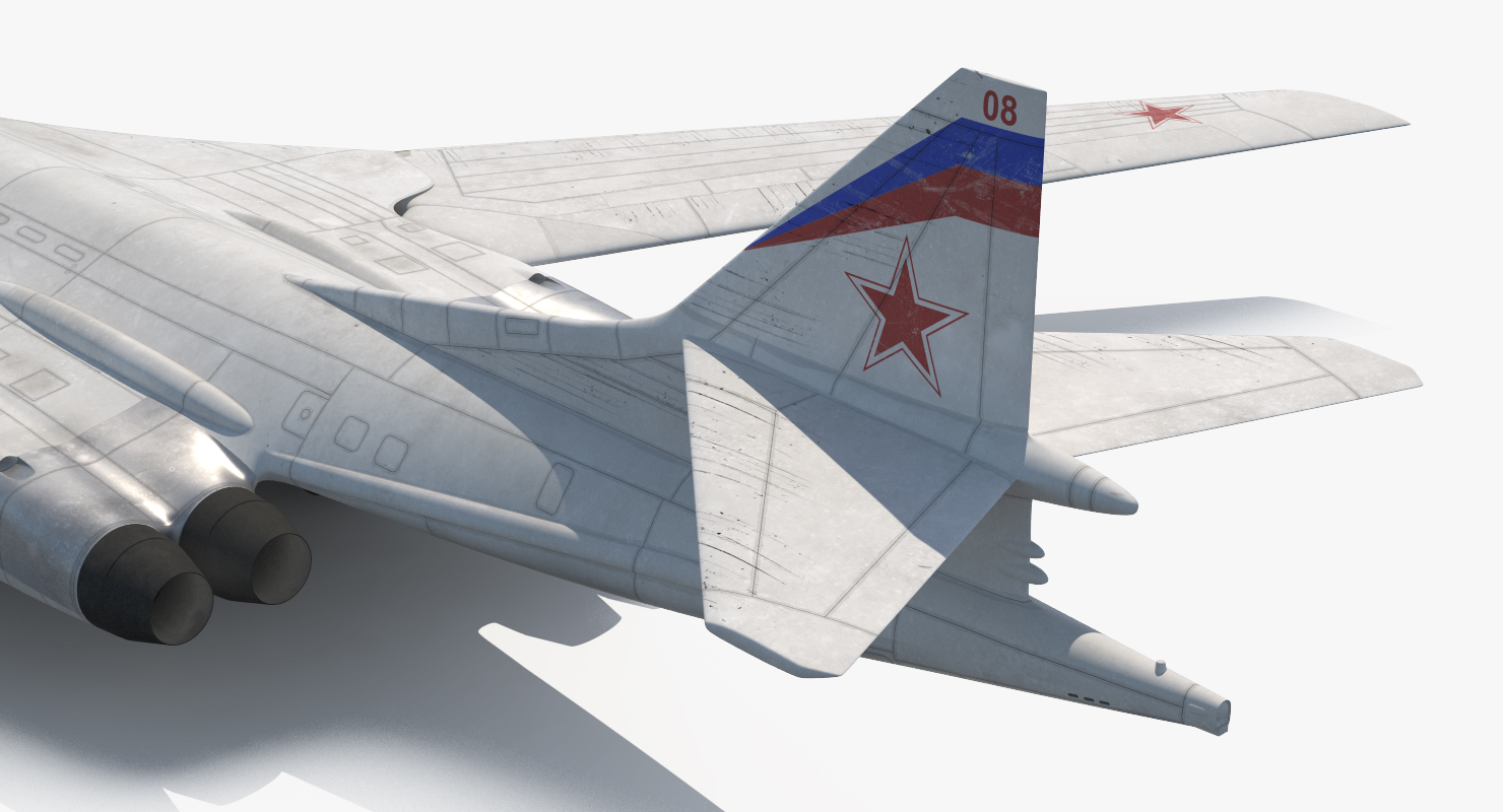 3D Strategic Bomber Tupolev Tu 160 Blackjack Rigged model