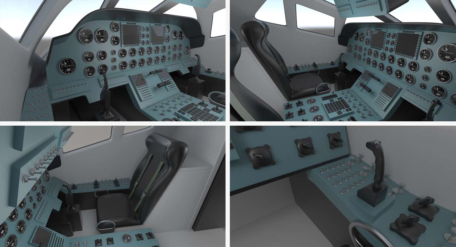 3D Strategic Bomber Tupolev Tu 160 Blackjack Rigged model