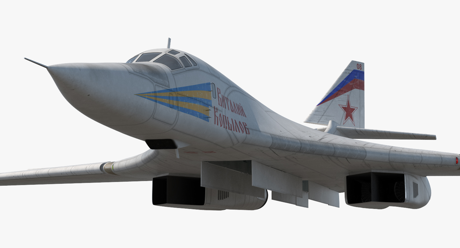 3D Strategic Bomber Tupolev Tu 160 Blackjack Rigged model