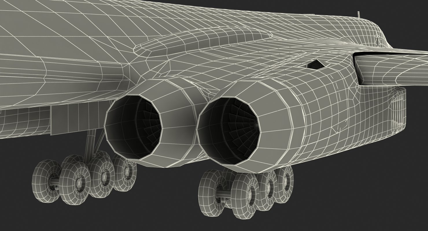 3D Strategic Bomber Tupolev Tu 160 Blackjack Rigged model