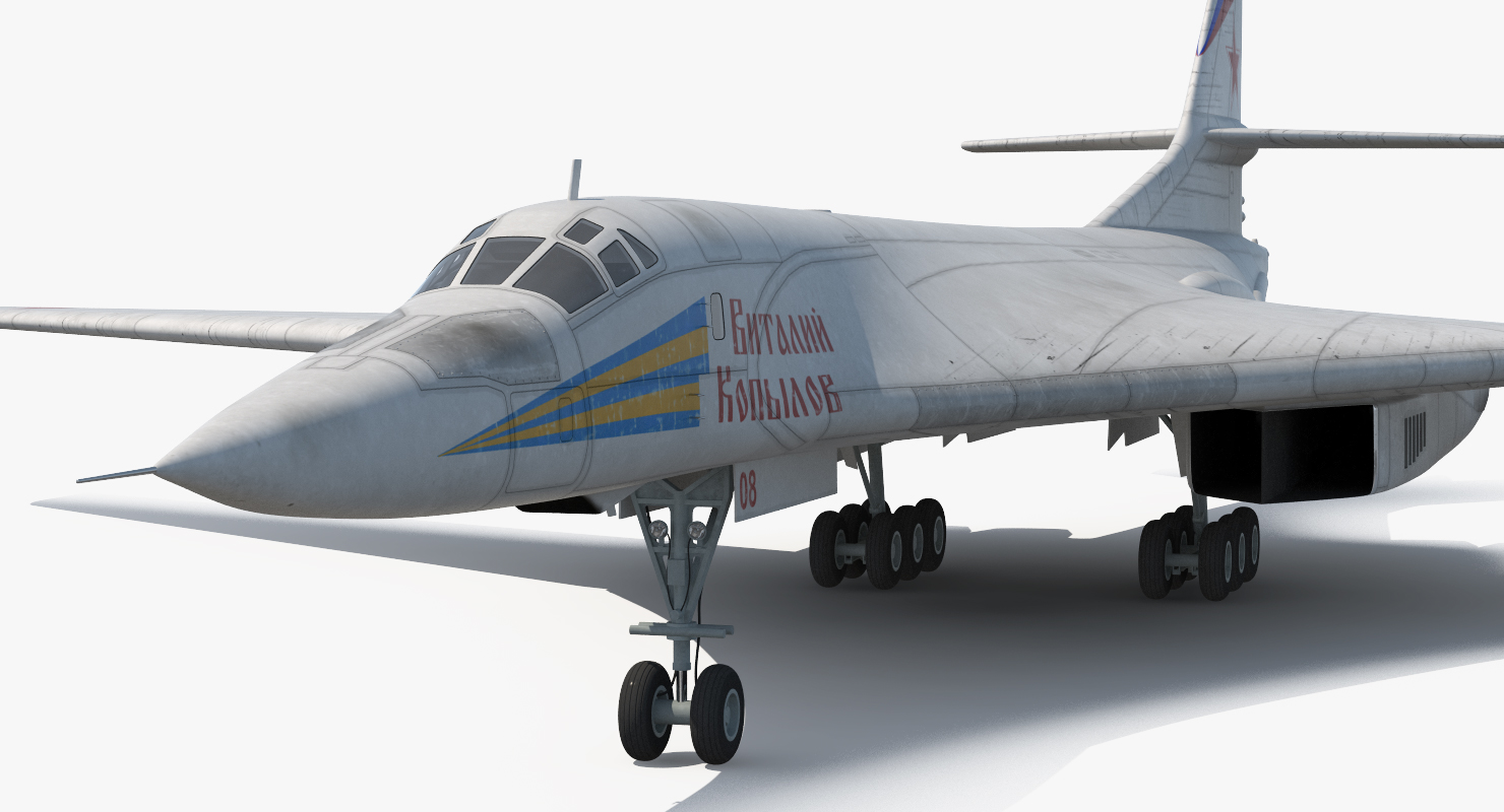 3D Strategic Bomber Tupolev Tu 160 Blackjack Rigged model