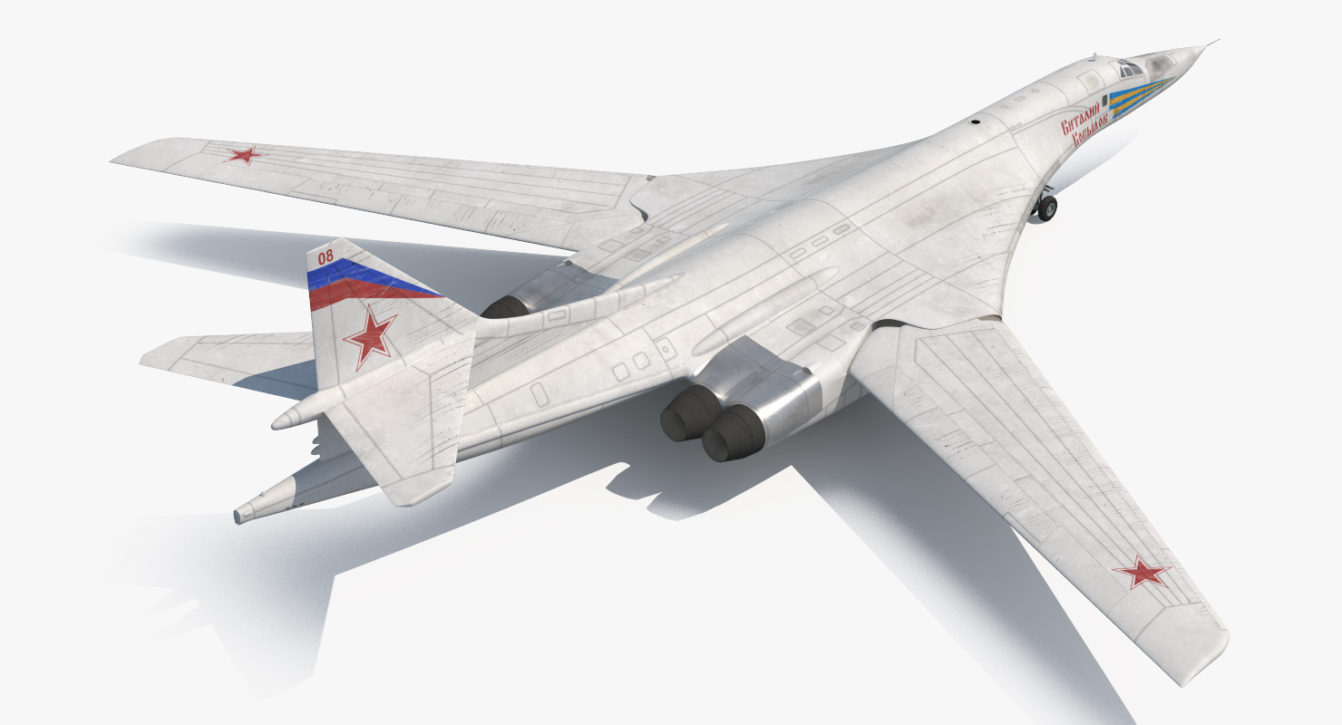 3D Strategic Bomber Tupolev Tu 160 Blackjack Rigged model