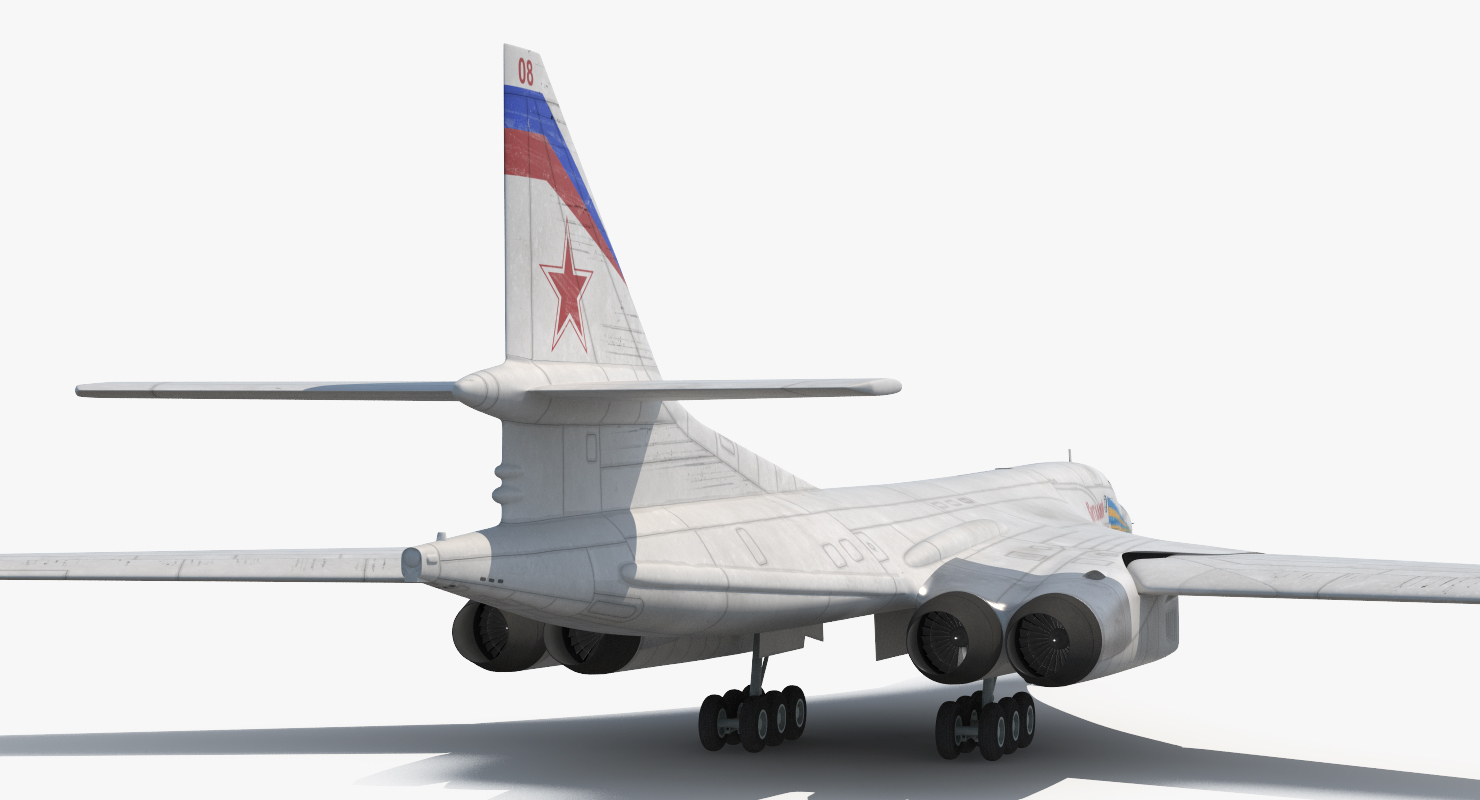 3D Strategic Bomber Tupolev Tu 160 Blackjack Rigged model