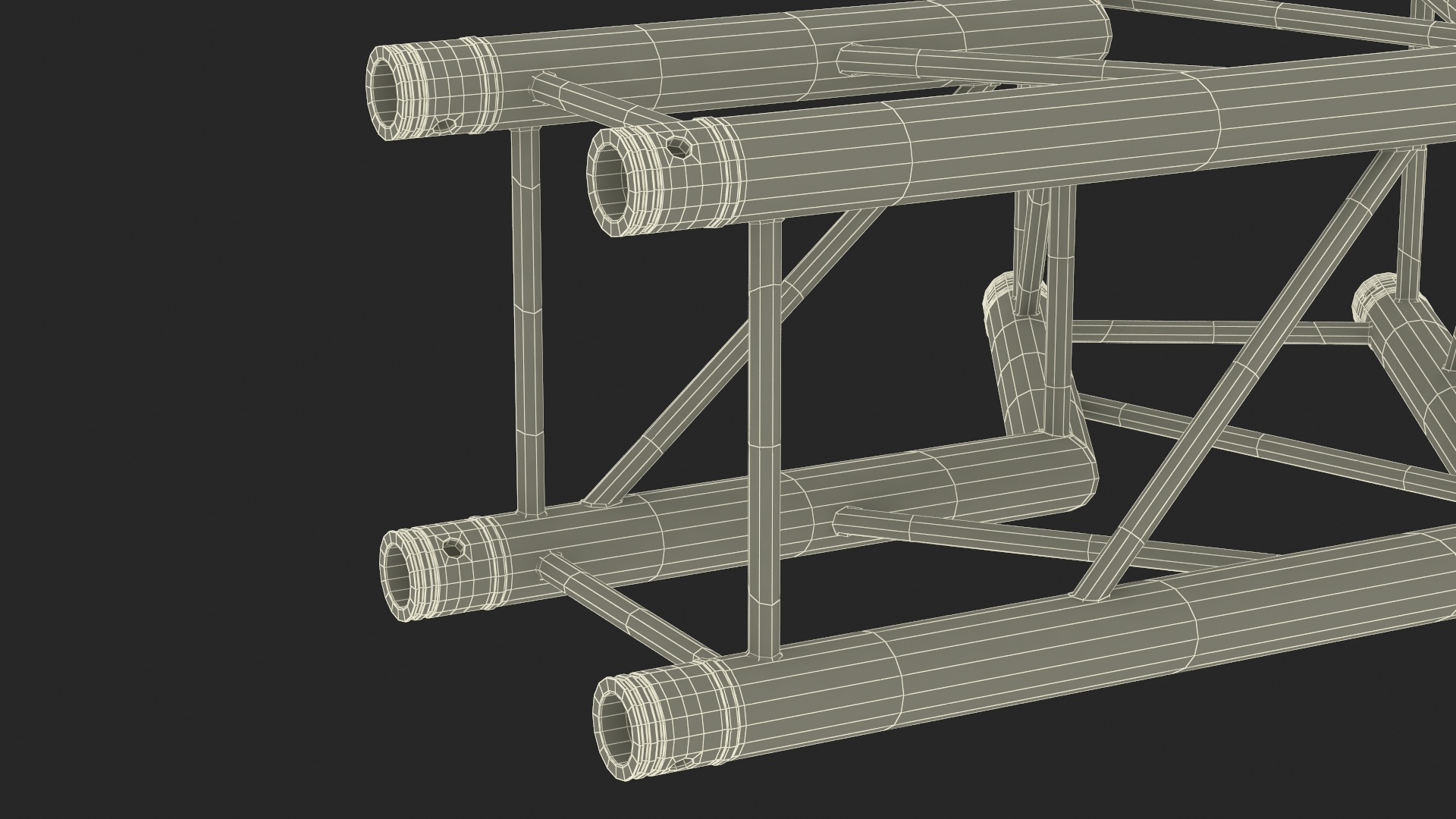 Square Truss Modular Wide Corner 3D