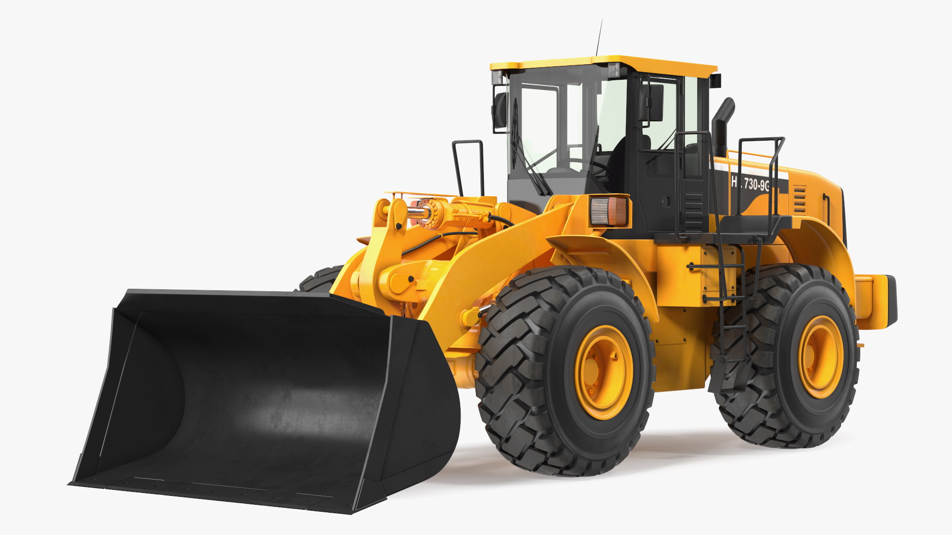 Front End Wheel Loader Rigged 3D model