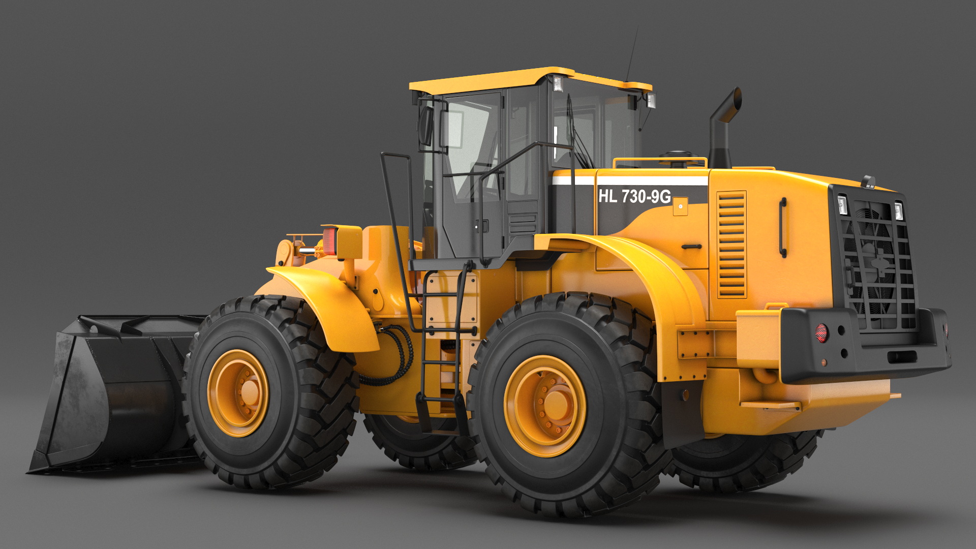 Front End Wheel Loader Rigged 3D model